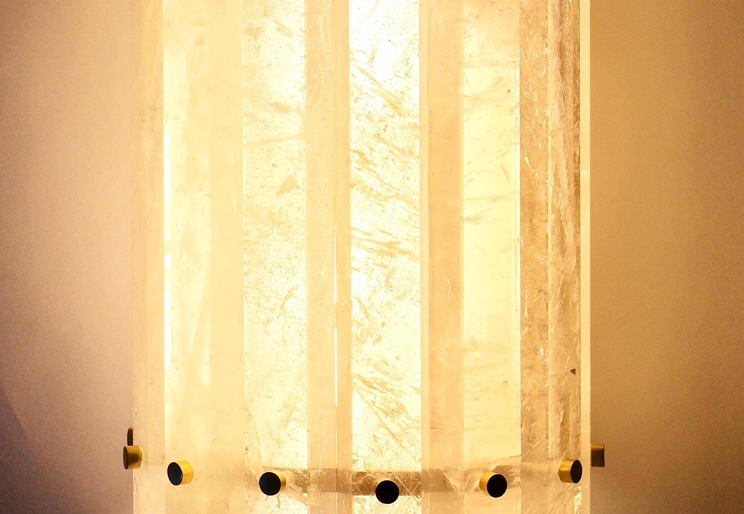 TPB30 Rock Crystal Sconces by Phoenix In New Condition For Sale In New York, NY