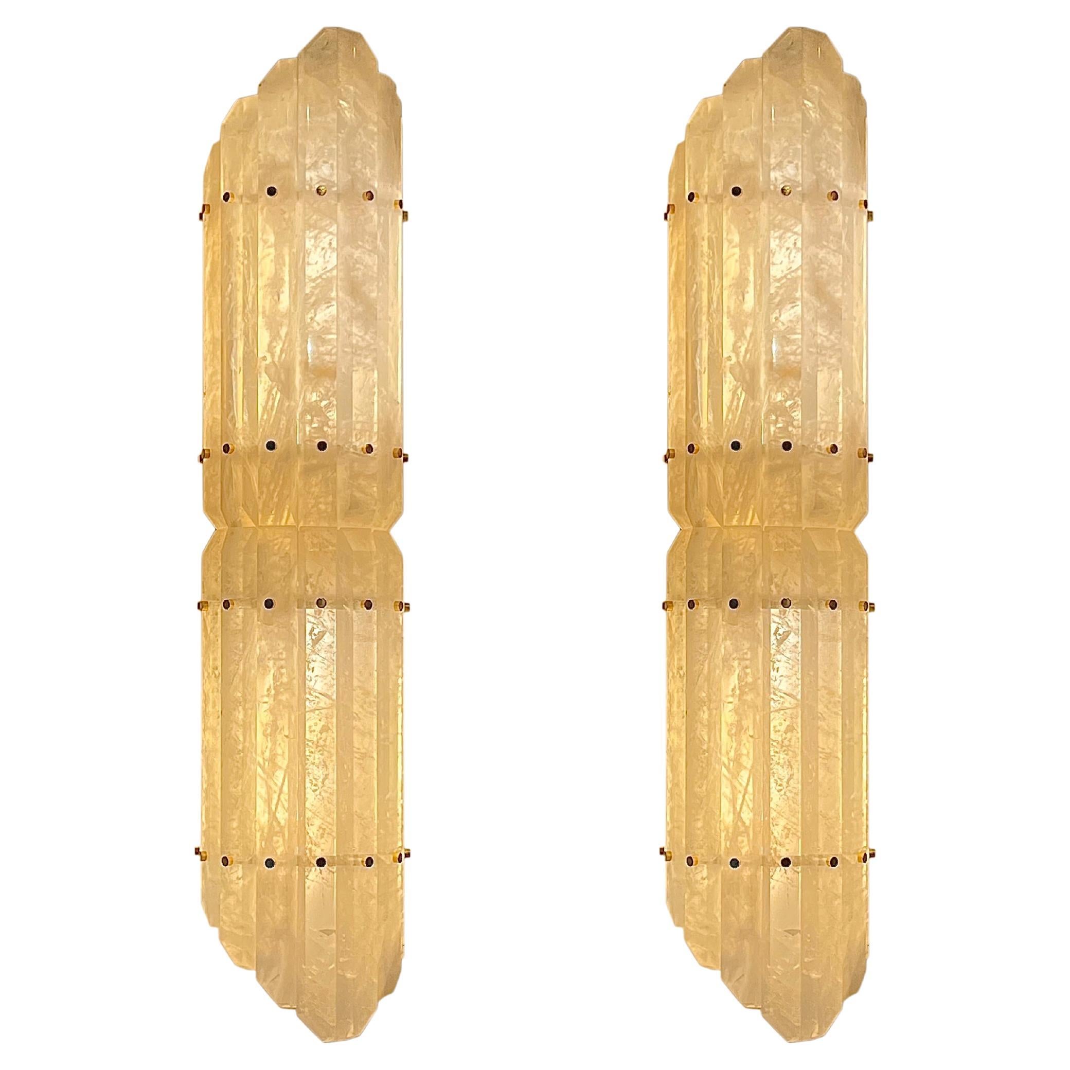 TPB30 Rock Crystal Sconces By Phoenix