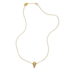 18ct yellow gold vermeil 
Ice Cream
 necklace