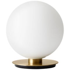 TR Bulb, Ceiling/Wall Lamp, Brushed Brass, Matte Opal Bulb