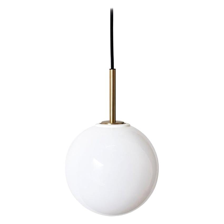 TR Bulb, Pendant Lamp, Brushed Brass, DimtoWarm, Shiny Opal Bulb For