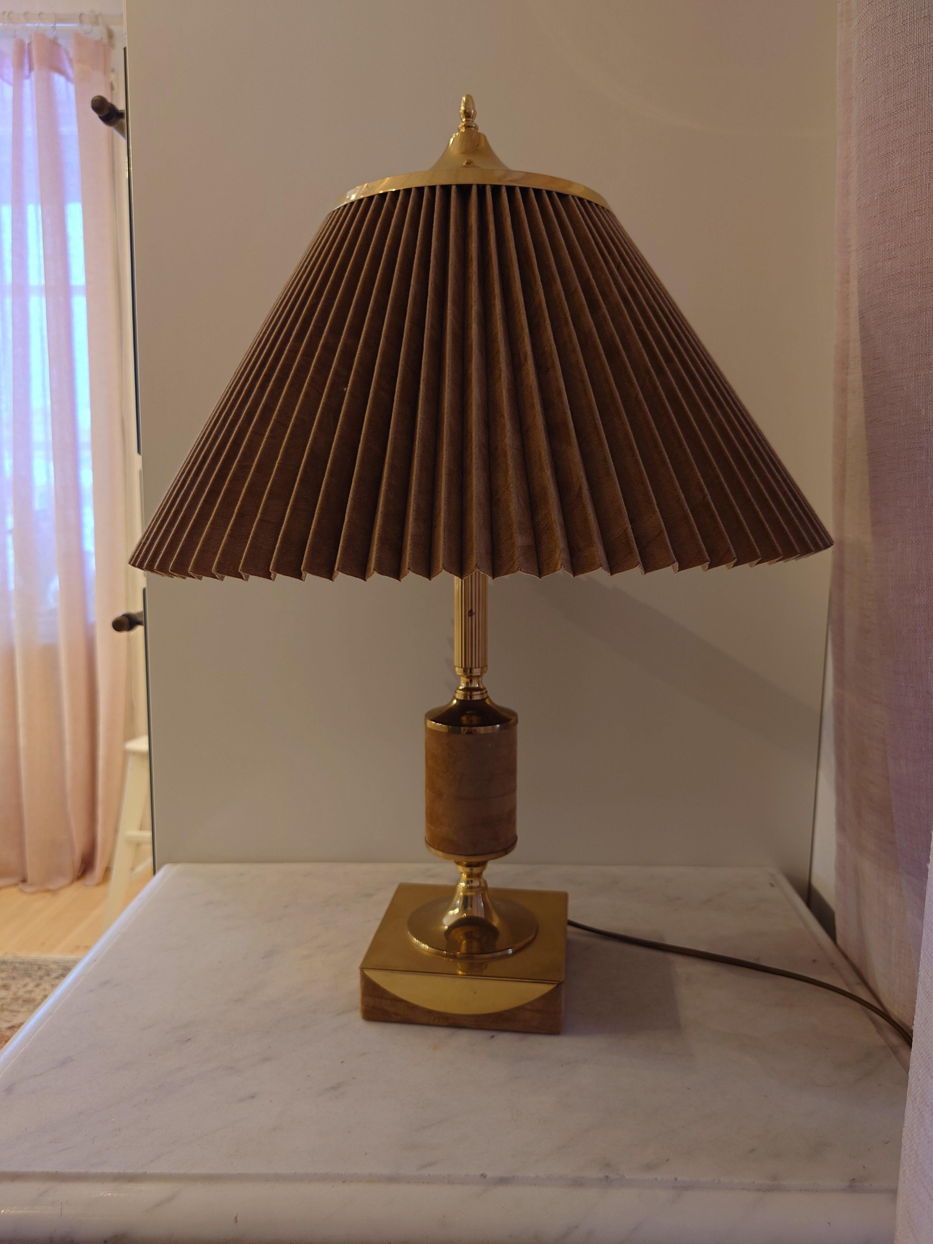 Mid-Century Modern  Tr & Co, Table Lamps, Brass, Norway, 1960s For Sale