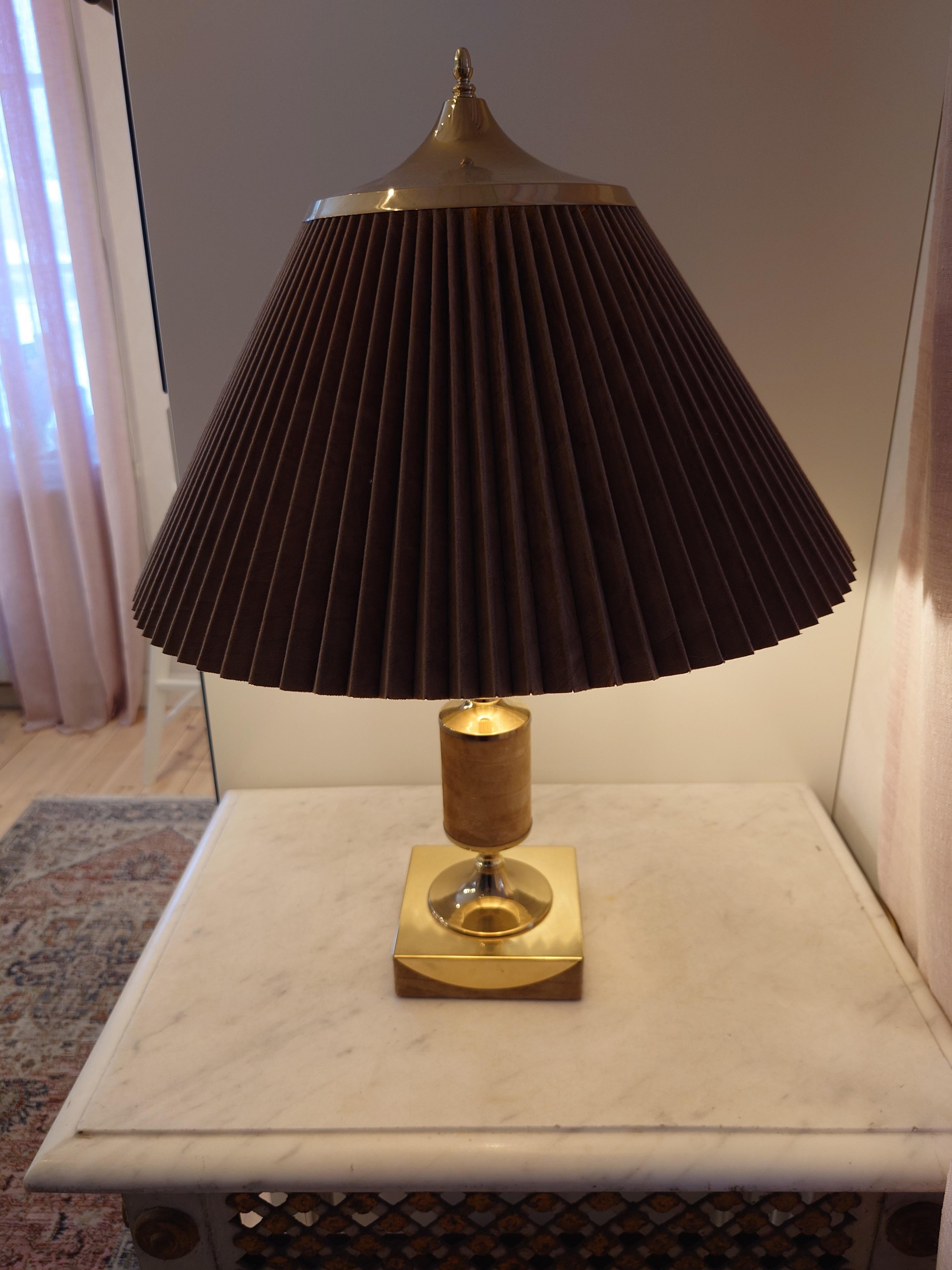 Mid-20th Century  Tr & Co, Table Lamps, Brass, Norway, 1960s For Sale