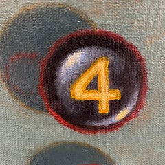 Cold Calculator – Midcentury Pop Realism, Vintage Adding Machine, Oil on Linen