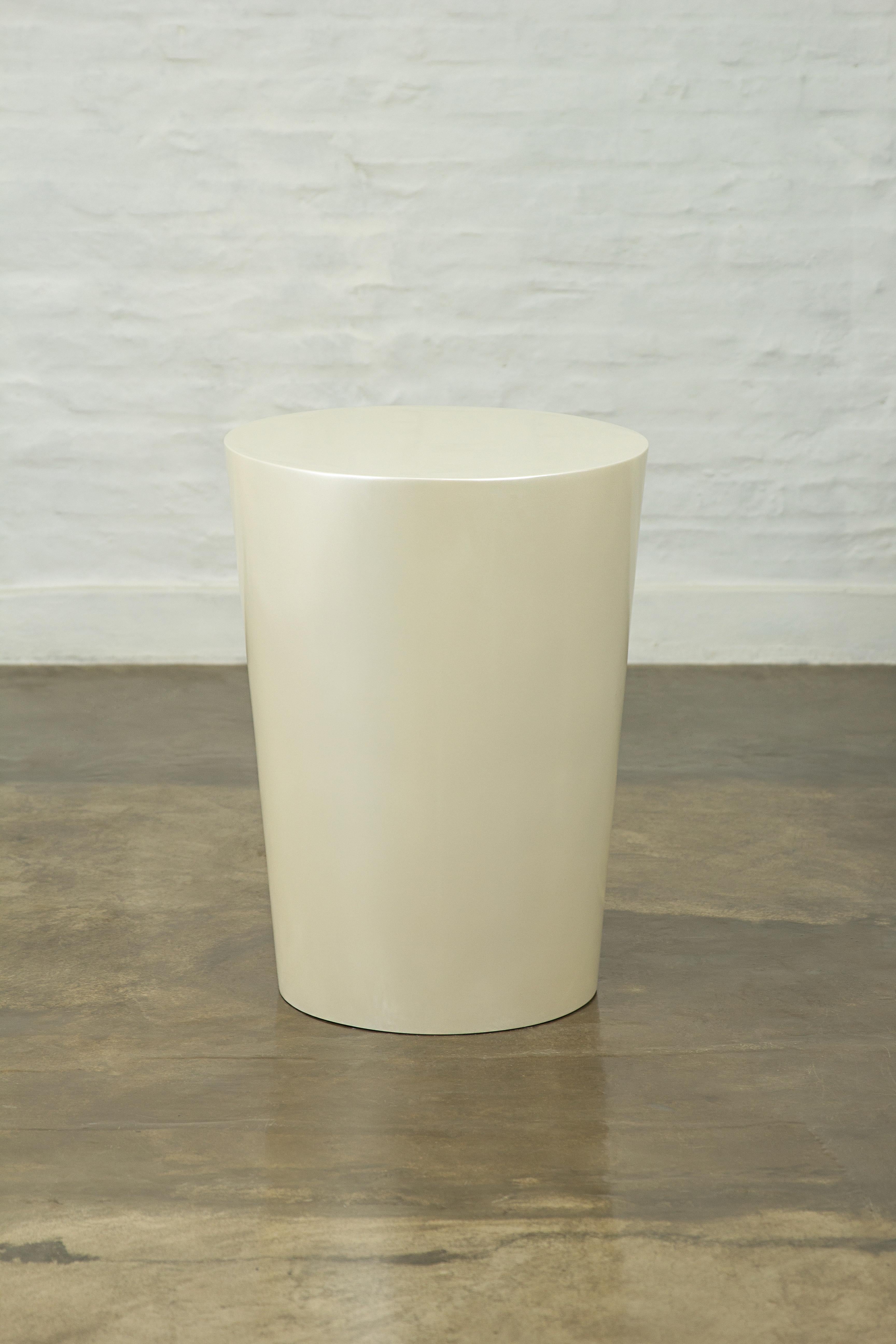TR25 Conical Fiberglass Lacquered Side Table from Costantini In New Condition For Sale In New York, NY