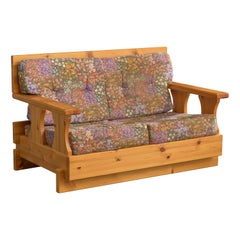 Trä-Inn, Sofa, Pine, Fabric, Sweden, 1970s