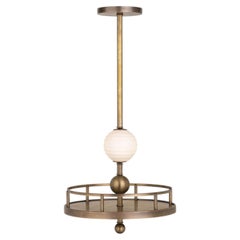 Tra le nuvole Burnished brass & Alabaster Pendant Light #3