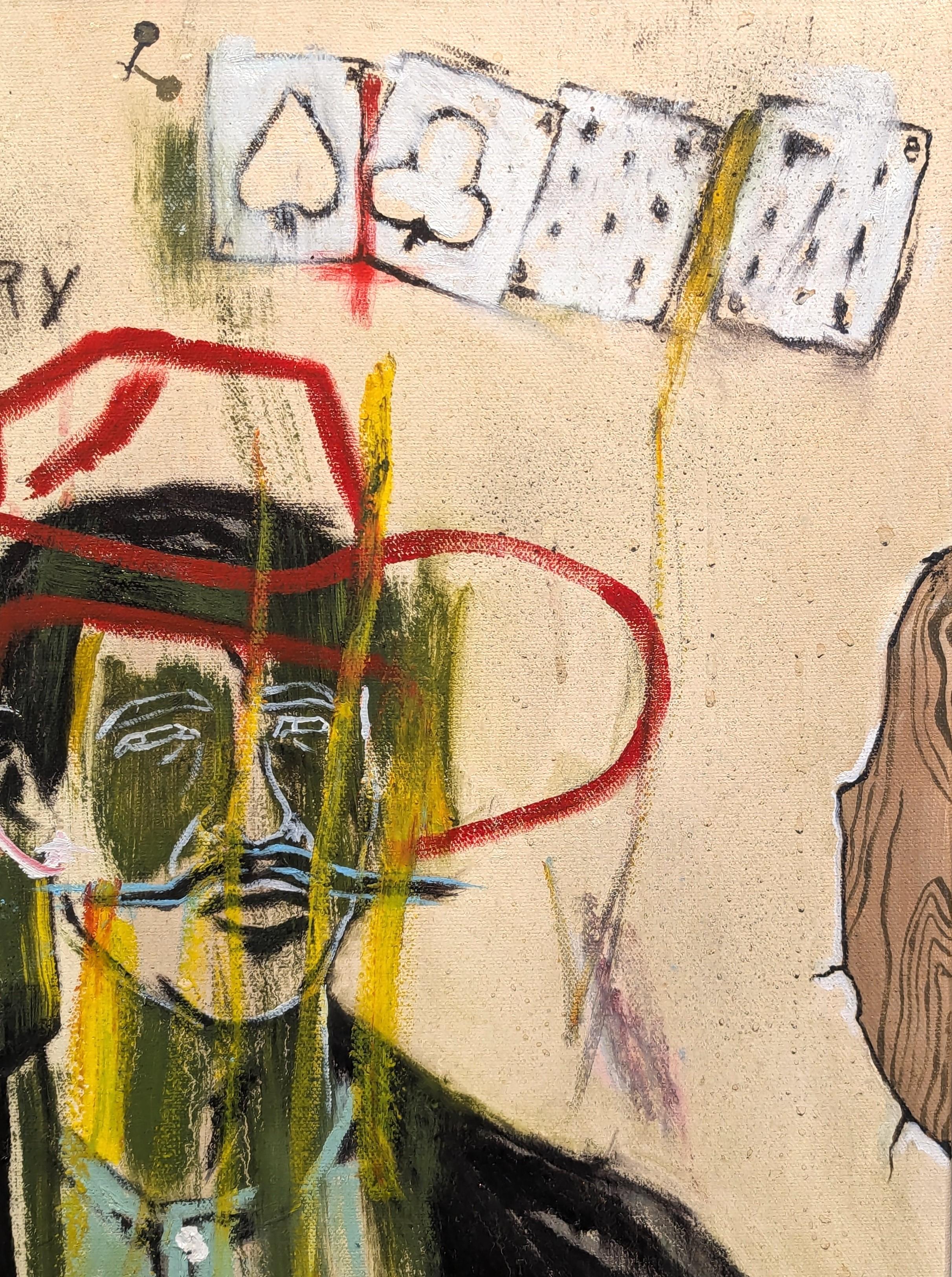 “Doc Holliday- 1880” Contemporary Abstract Figurative Cowboy Painting 1