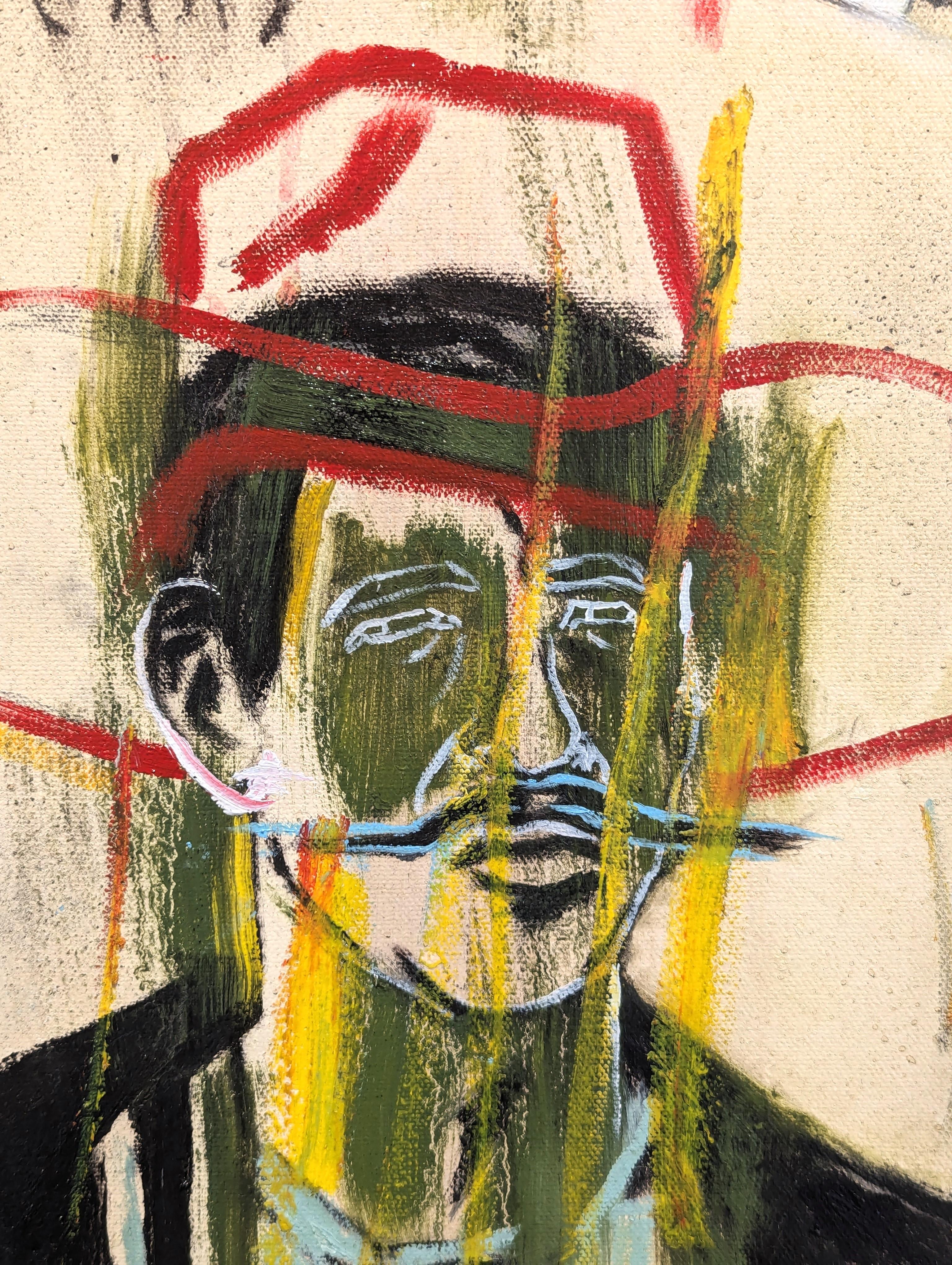 “Doc Holliday- 1880” Contemporary Abstract Figurative Cowboy Painting 4