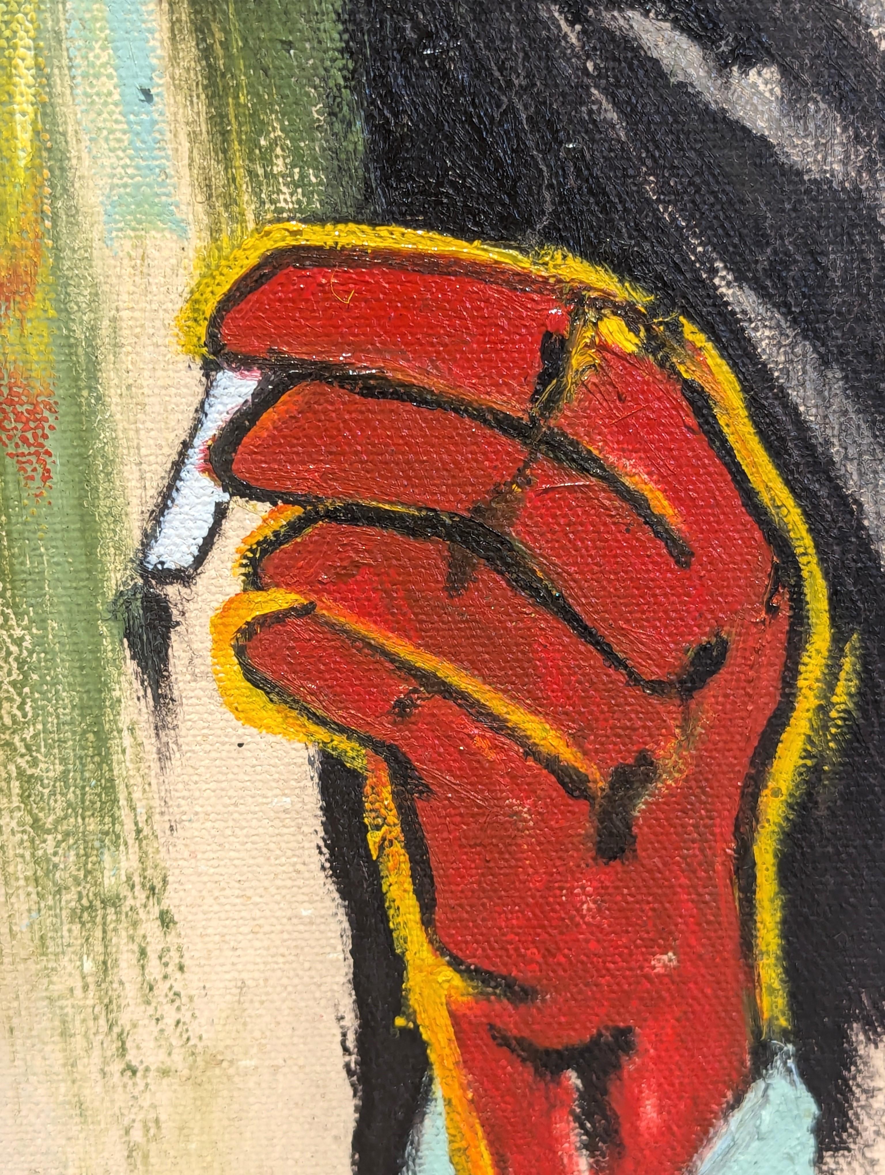 “Doc Holliday- 1880” Contemporary Abstract Figurative Cowboy Painting 5