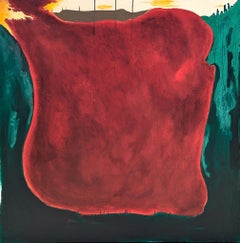 J'ai enterré mon cœur dans une tombe peu profonde Peinture abstraite contemporaine colorée