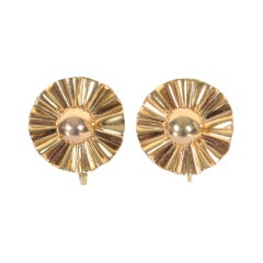 Trabert and Hoeffer Mauboussin Retro Gold Earrings