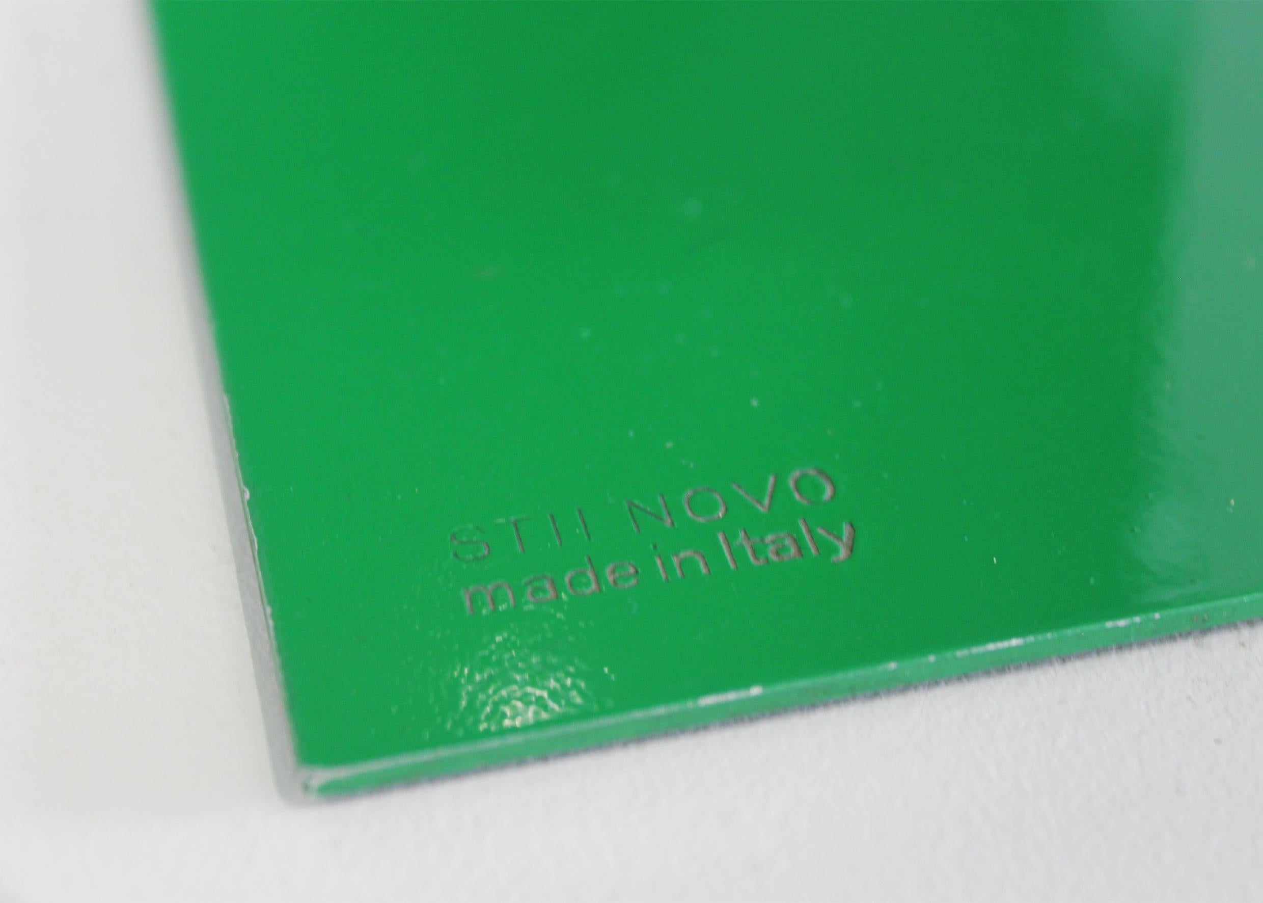 Lampe de bureau Trabucchi Vecchi Volpi Blitz en métal laqué vert par Stilnovo, années 70 en vente 2