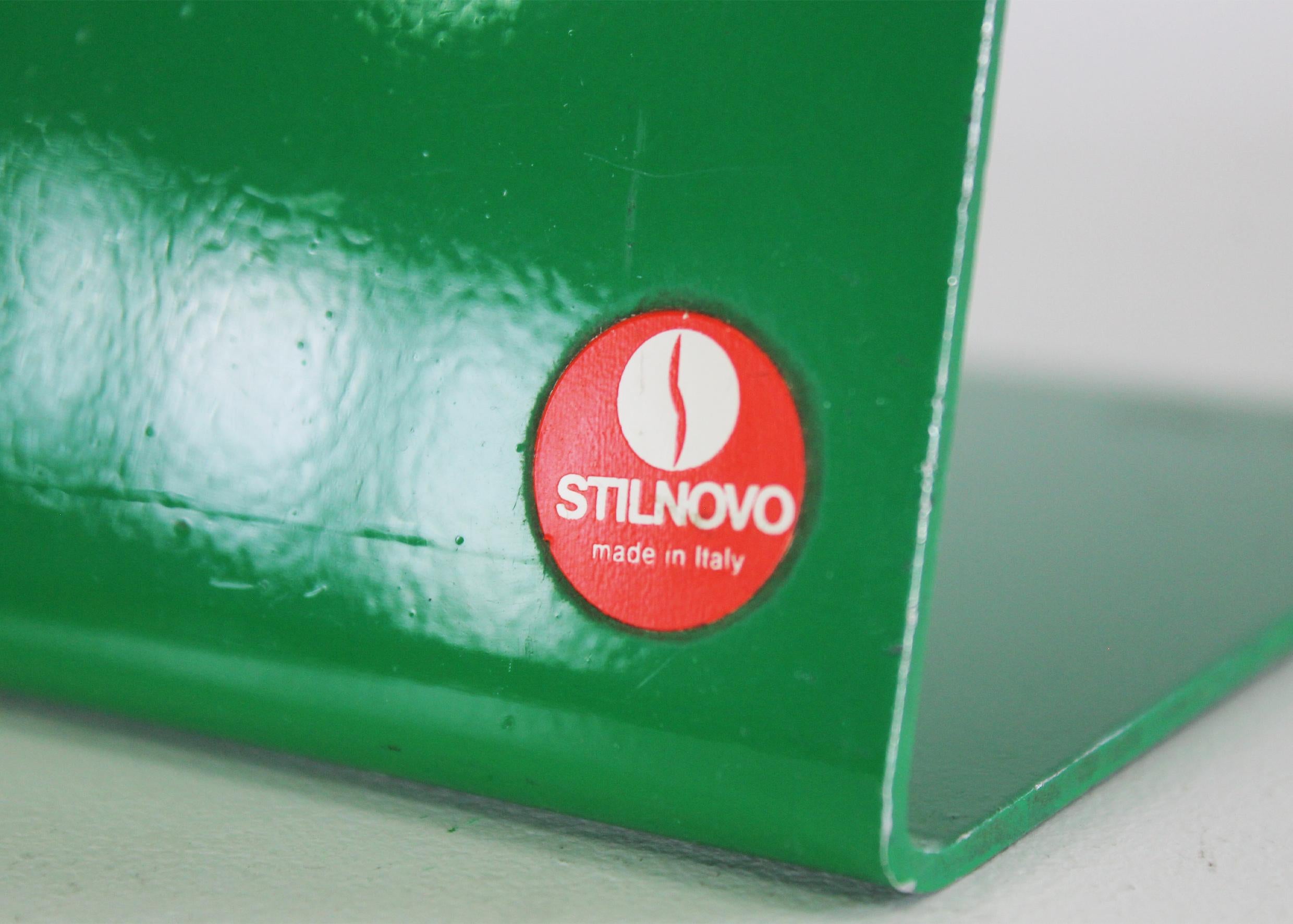 Lampe de bureau Trabucchi Vecchi Volpi Blitz en métal laqué vert par Stilnovo, années 70 en vente 1