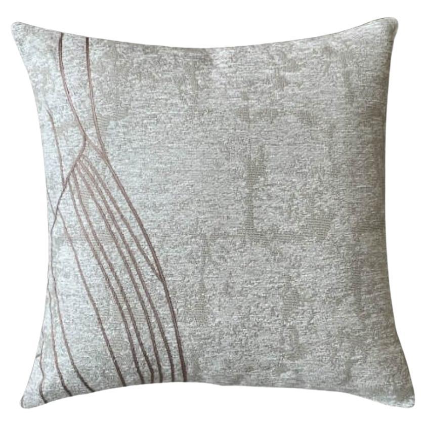 Traces of Nature Cushion Beige by André Fu Living  For Sale