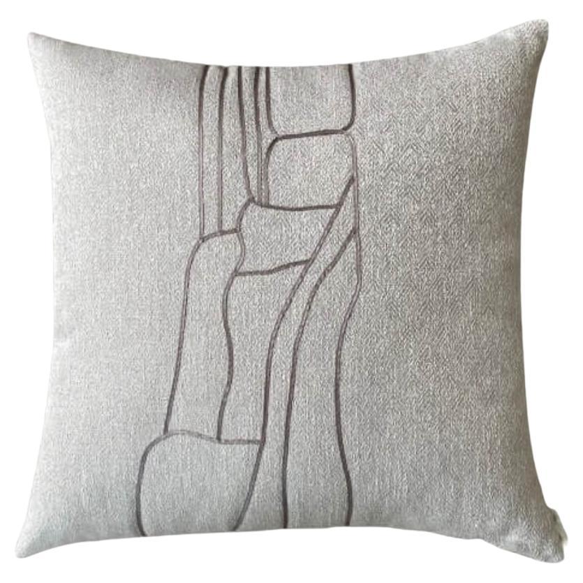 Traces of Nature Cushion Grey by André Fu Living For Sale