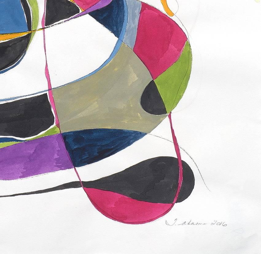 Balancing act 2 (peinture abstraite) - Expressionnisme abstrait Painting par Tracey Adams