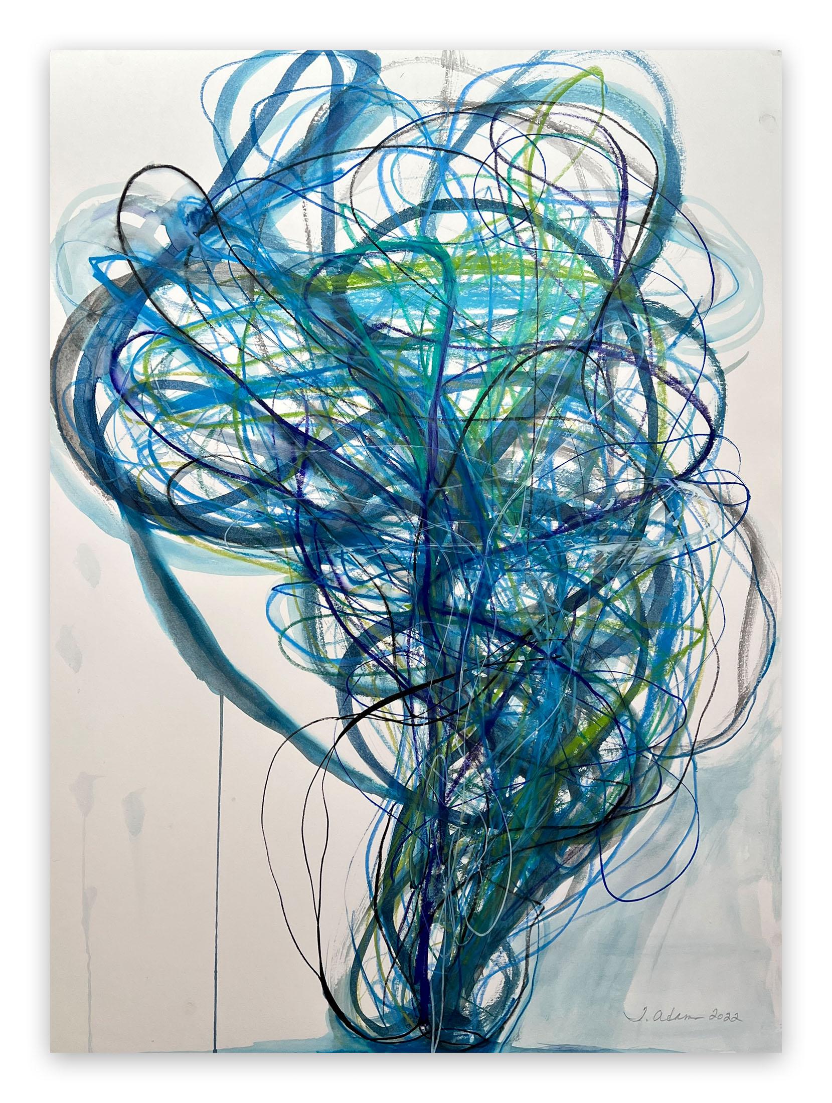 Tracey Adams Abstract Painting - Tangle 17 (Abstract painting)