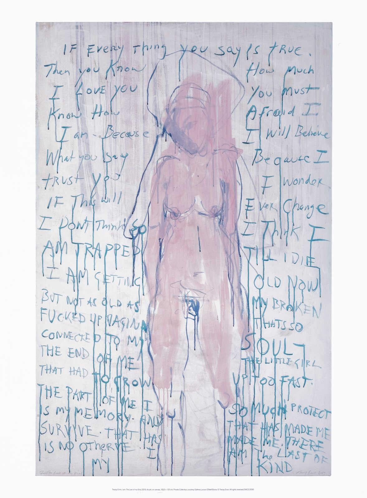 Tracey emin  Abstract Print – I Am The Last Of My Kind