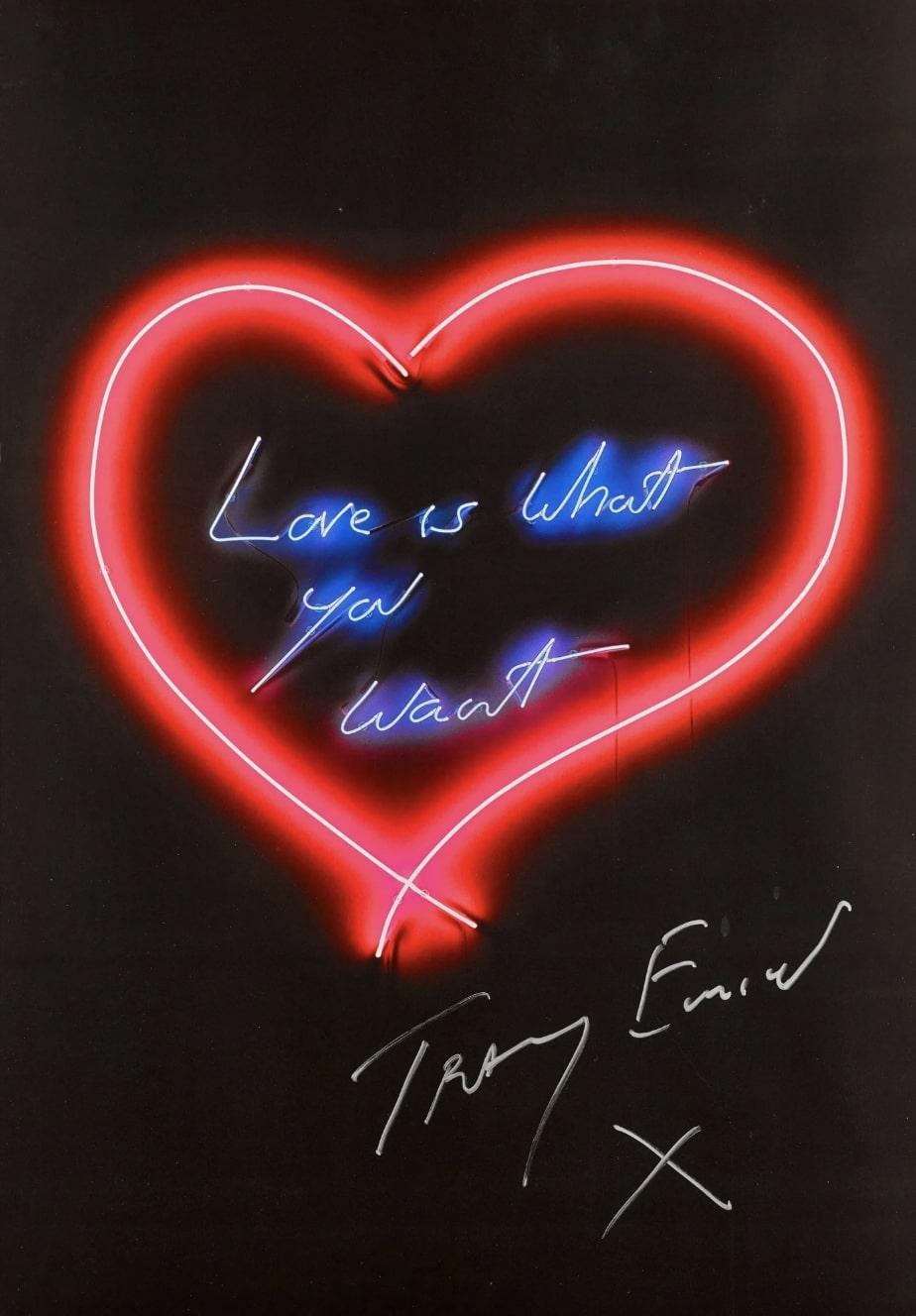 Tracey emin  Figurative Print - Love Is What You Want by Tracey Emin
