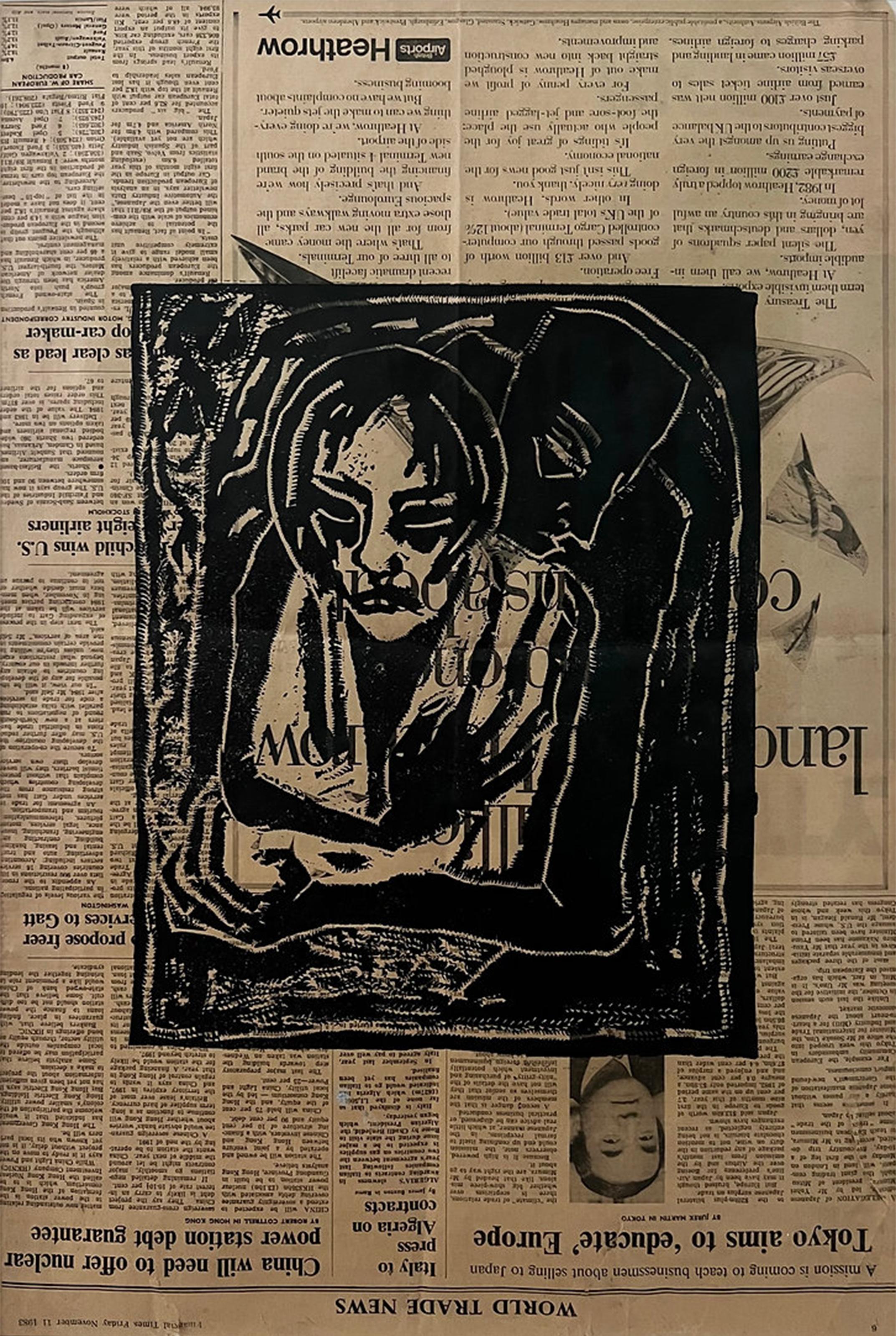 Untitled Woodcut - Mixed Media Art by Tracey Emin