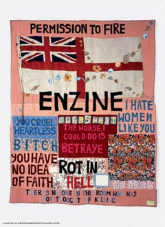 2004 Tate Gallery offset print depicting work by British artist Dame Tracey Emin