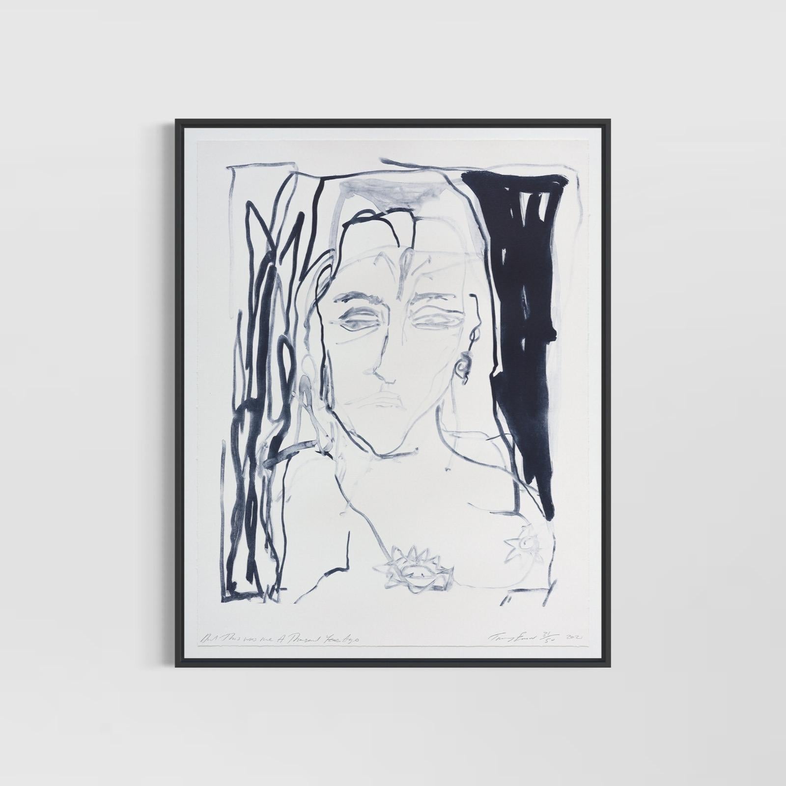 And This was me A Thousand Years, (from A Journey to Death) - Litograph, Emin - Print by Tracey Emin