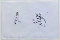 Baby Rabbit & Squirrel (2013) (signed)