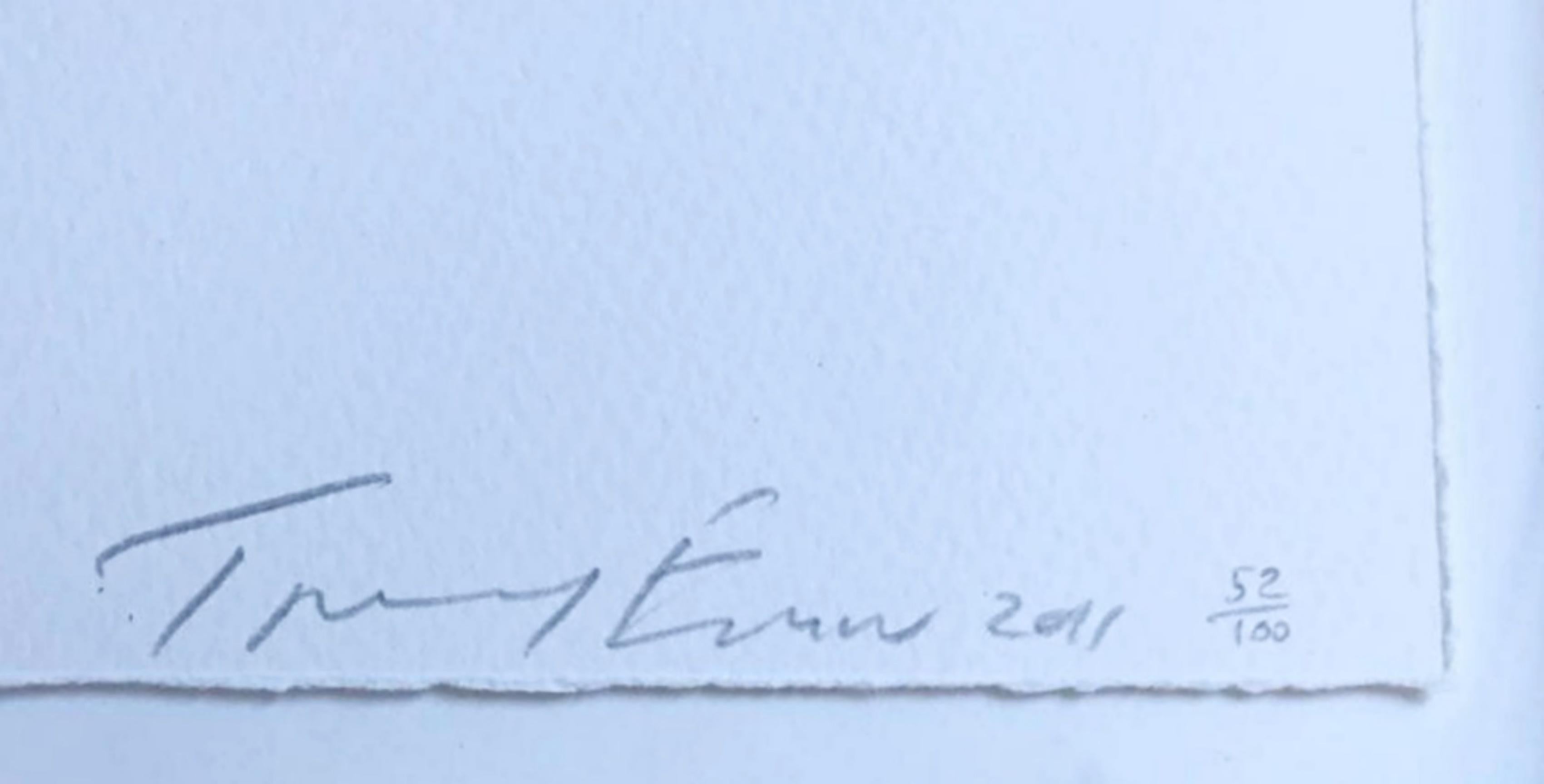 Beautiful Girl II, Aguafuerte chine-collé sobre papel Somerset 300 GSM Firmado/N Enmarcado - Print Arte pop de Tracey Emin