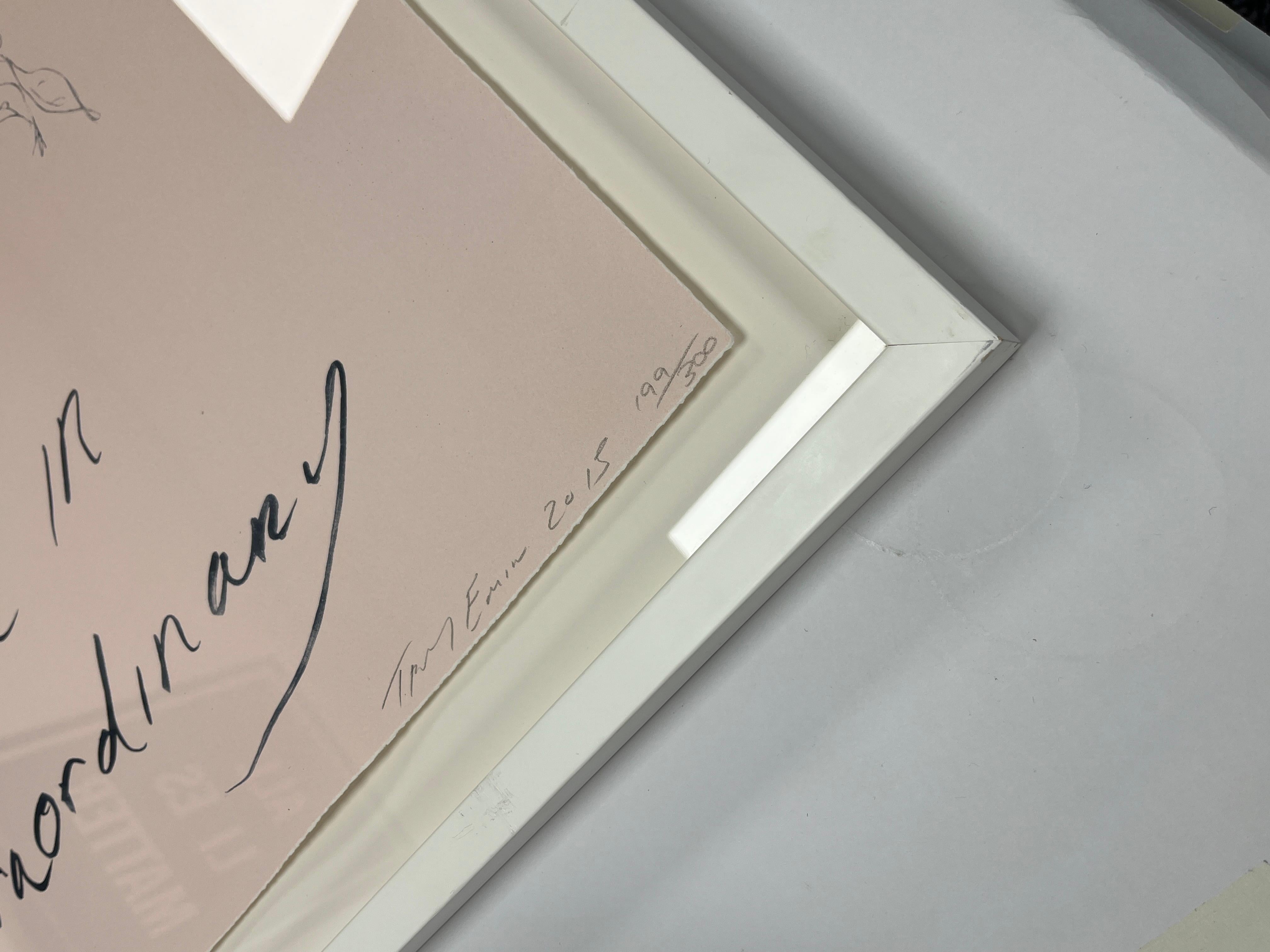 Glauben Sie an das Außergewöhnliche – Print von Tracey Emin
