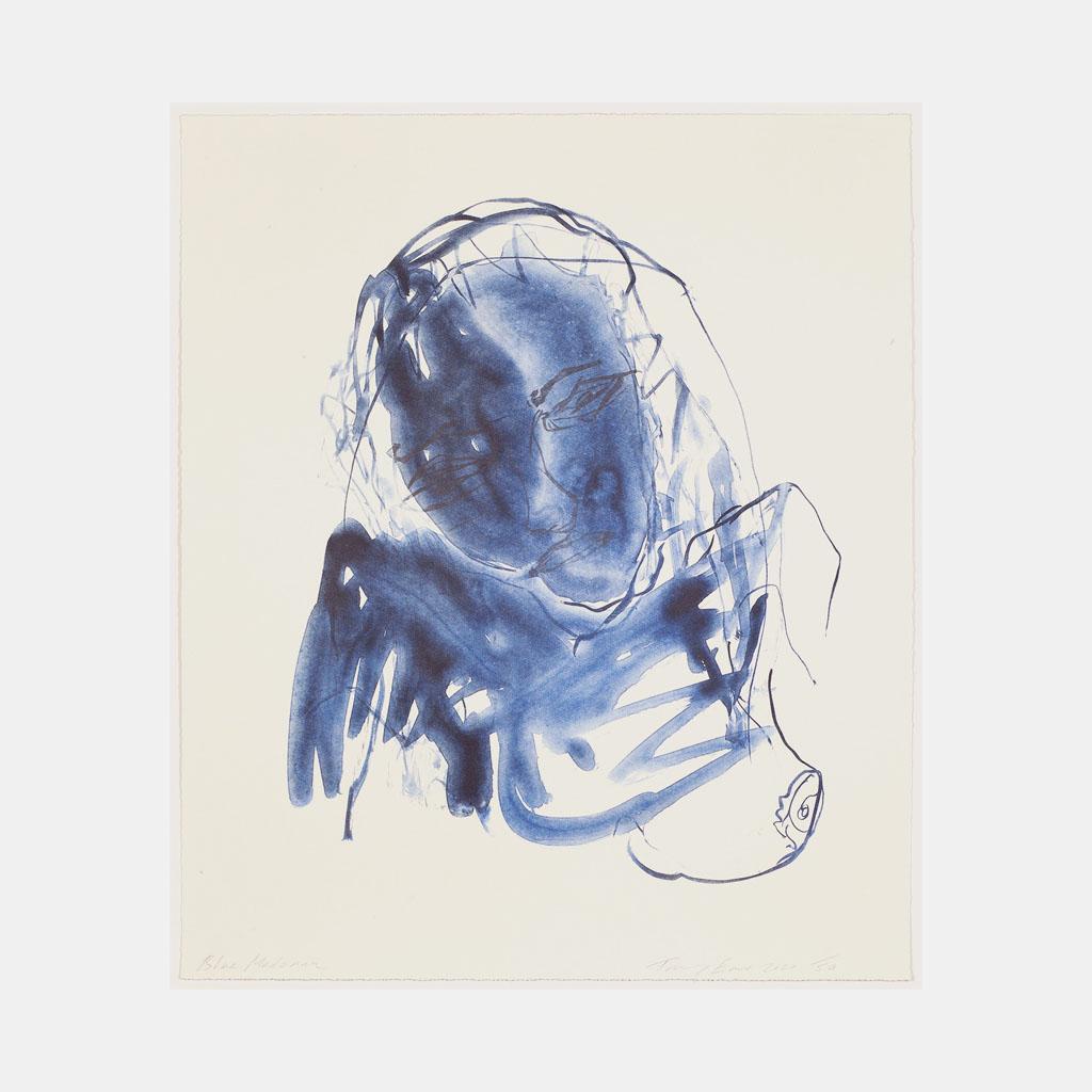 Blue Madonna - Print by Tracey Emin