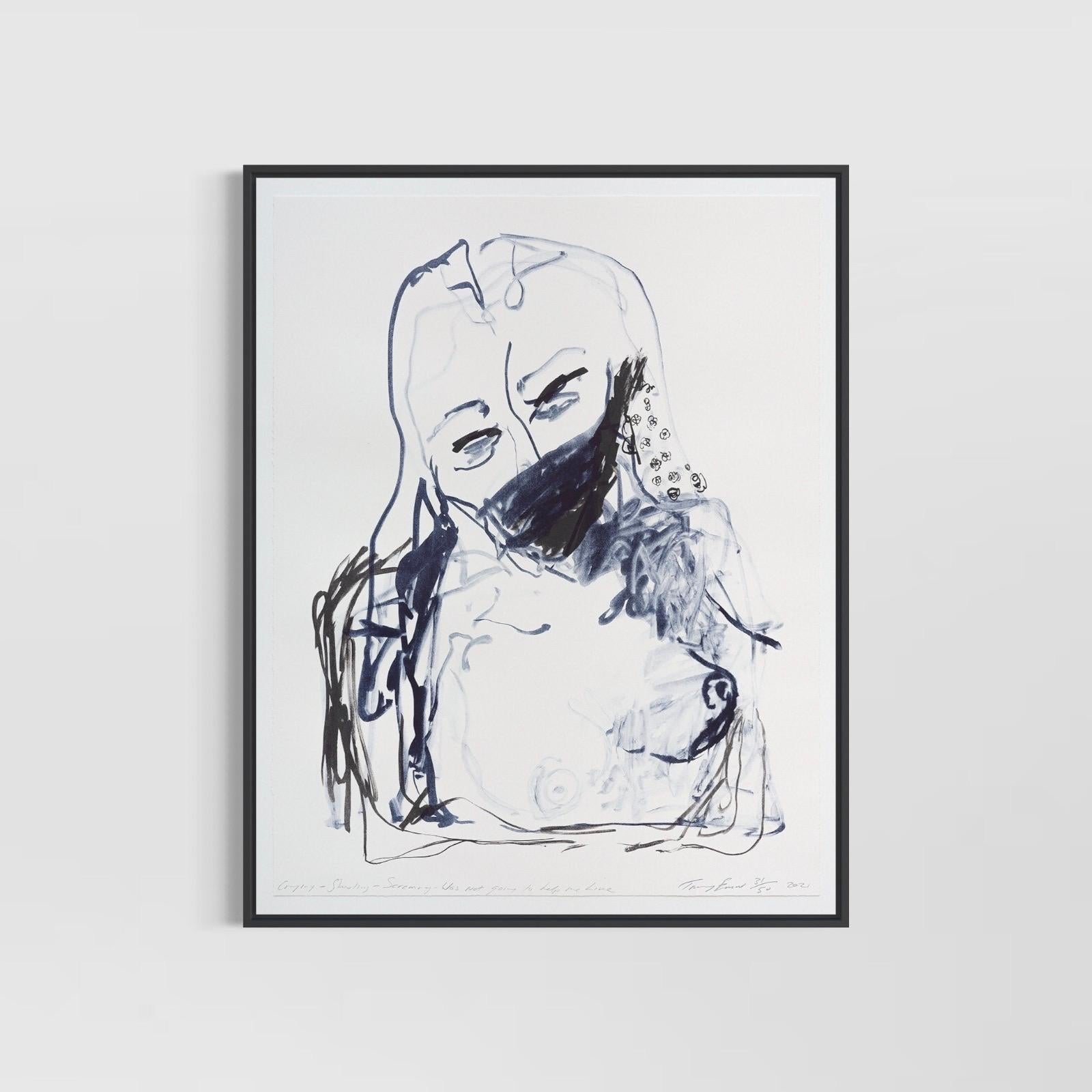 Crying – Shouting – Screaming – Was Not going to help me Live - Emin - Print by Tracey Emin