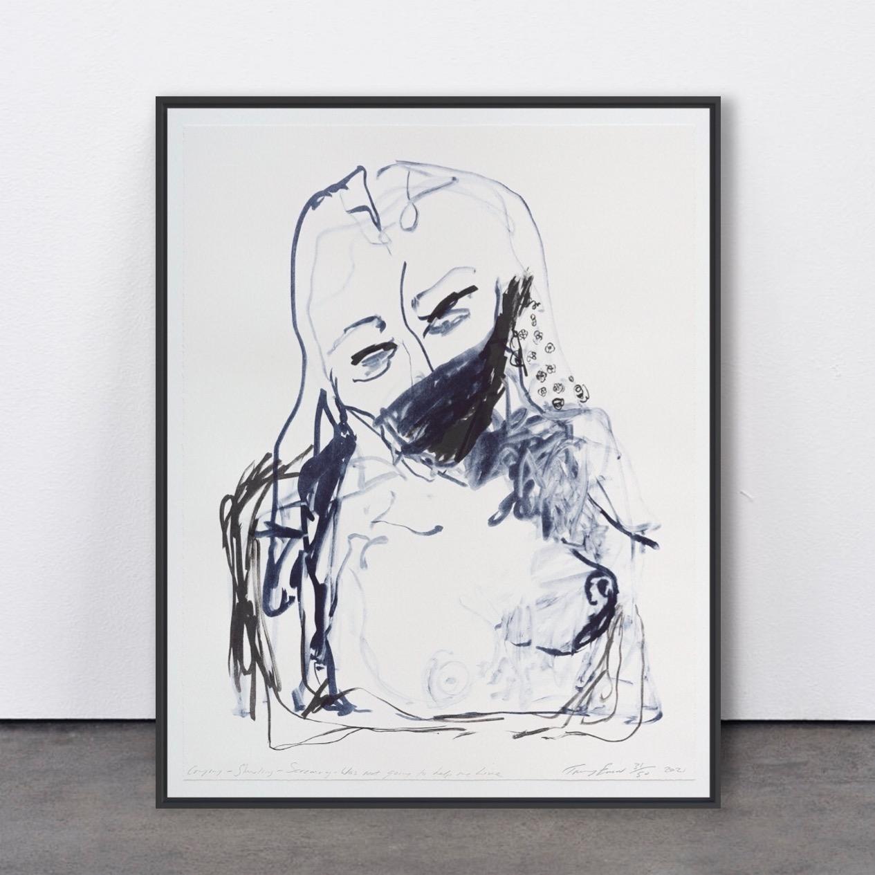 Tracey Emin Figurative Print - Crying – Shouting – Screaming – Was Not going to help me Live - Emin