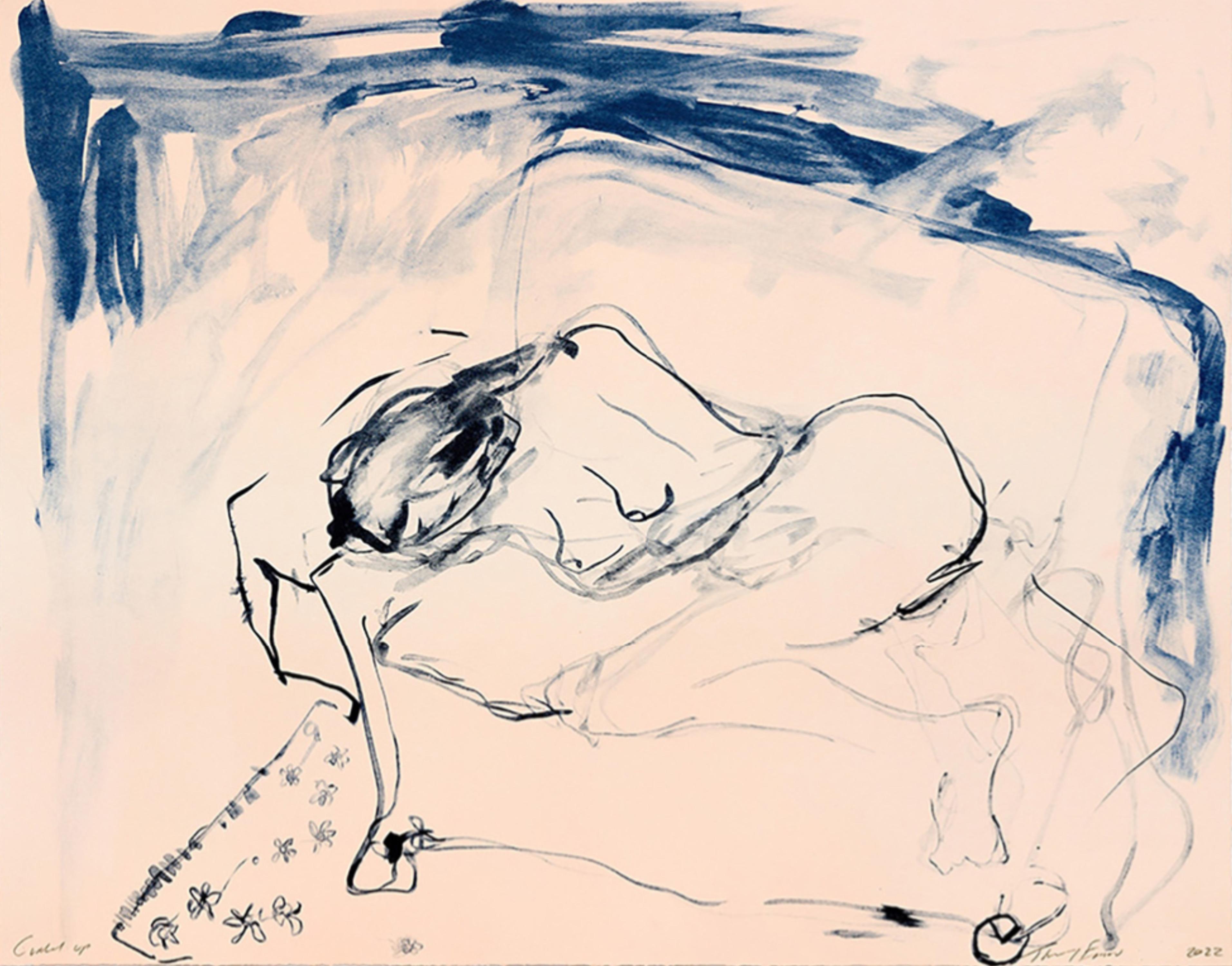 Curled Up - Print by Tracey Emin
