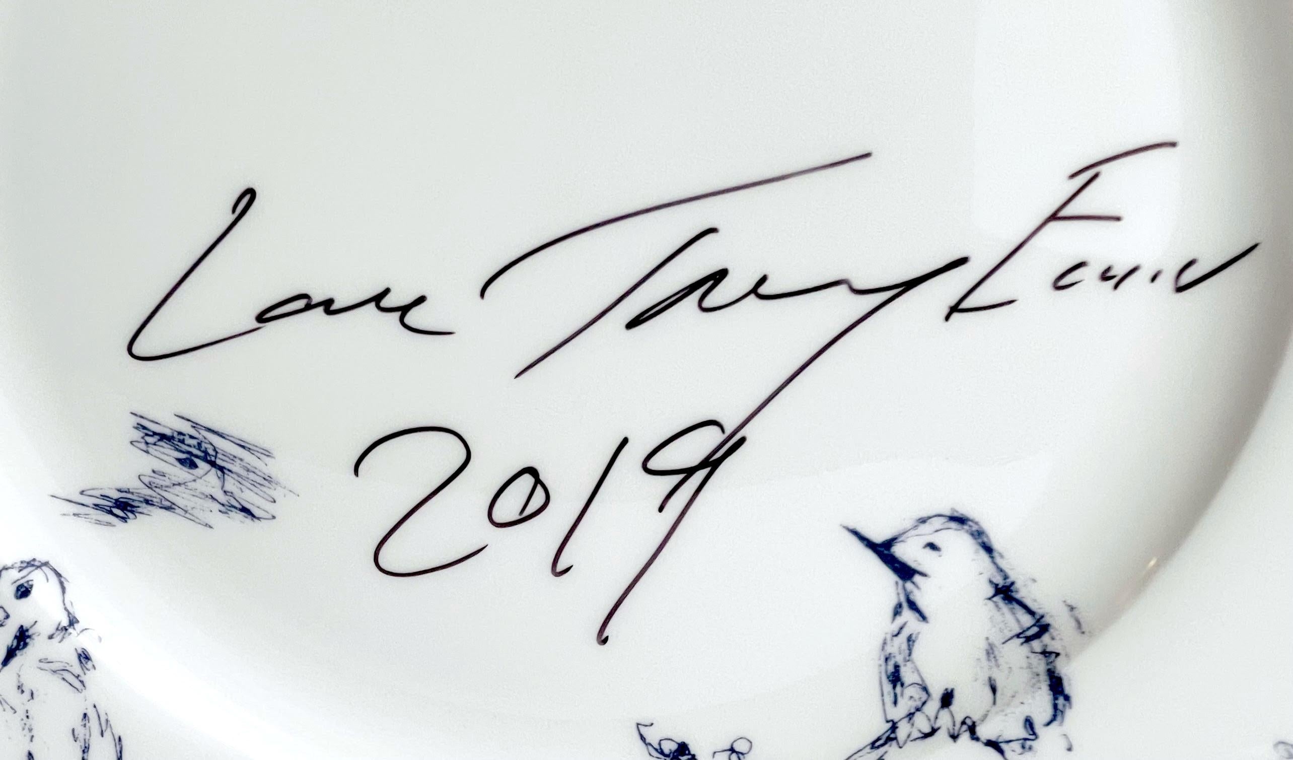 Docket and His Bird Collection plate (Hand signed and inscribed by Tracey Emin) in vendita 3