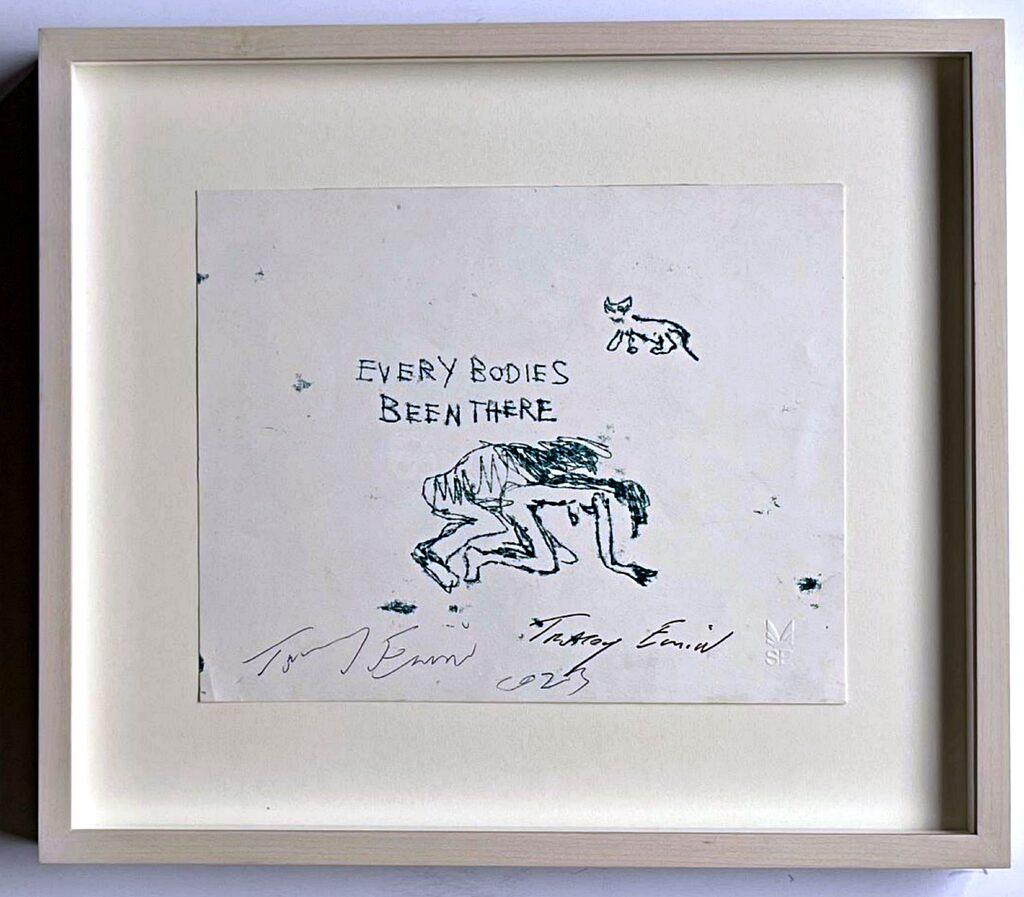 Tracey Emin Figurative Print - Every Bodies Been There (signed twice, with a complimentary hand signature)