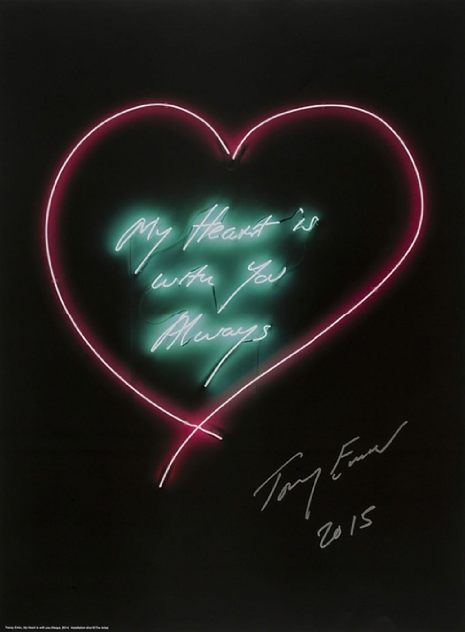 Figurative Print di Tracey Emin - Incorniciato Il mio cuore è sempre con te