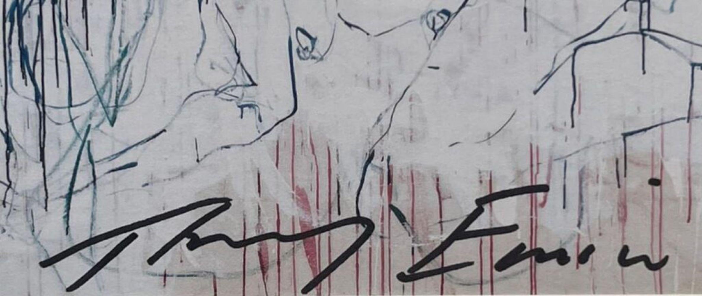 Carte signée à la main « it-didnt-stop-i-didnt-stop de Tracey Emin/Edvard Munch FRAMED en vente 2