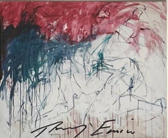 Carte signée à la main « it-didnt-stop-i-didnt-stop de Tracey Emin/Edvard Munch FRAMED