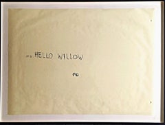 Hello Willow, signed monotype (unique), from the Tim Hunt and Tama Janowitz sale