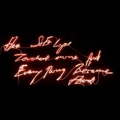 Her soft lips touched mine and everything became hard By Tracey Emin