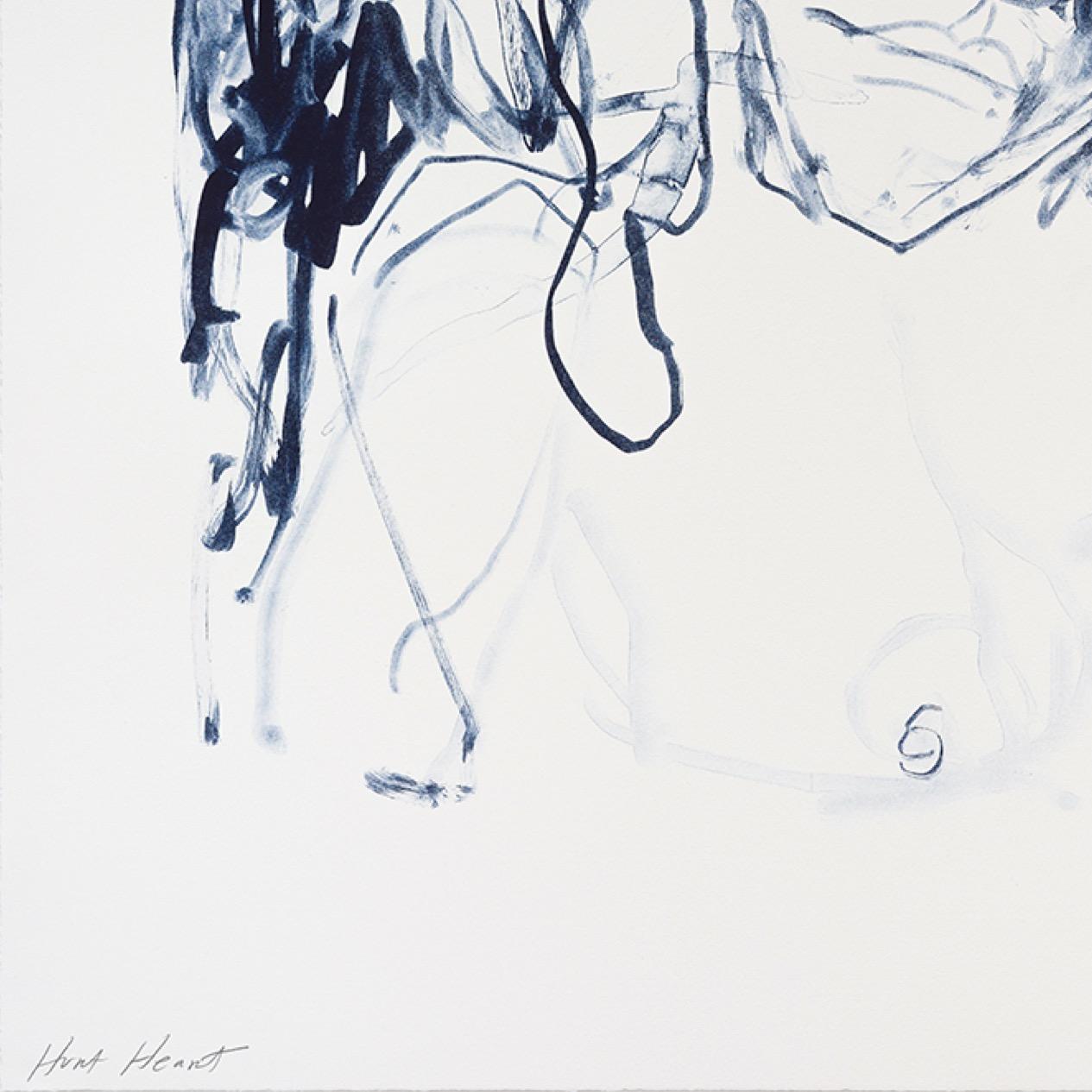 Hurt Heart (from A Journey to Death) - Emin, Contemporary, YBAs, Lithograph - Young British Artists (YBA) Print by Tracey Emin