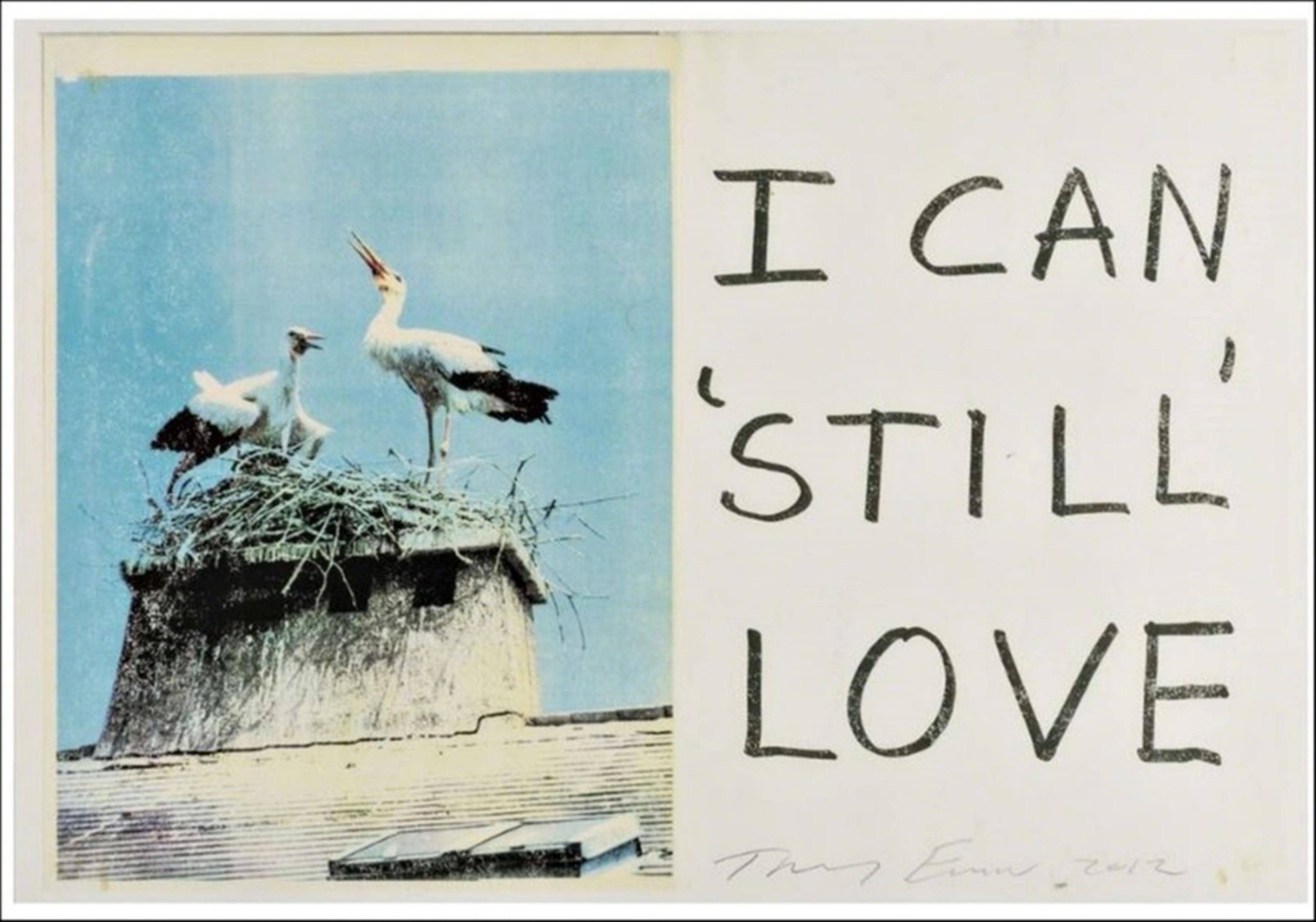 Tracey Emin Animal Print - I Can Still Love (hand signed homemade print) romantic by YBA Pop British artist