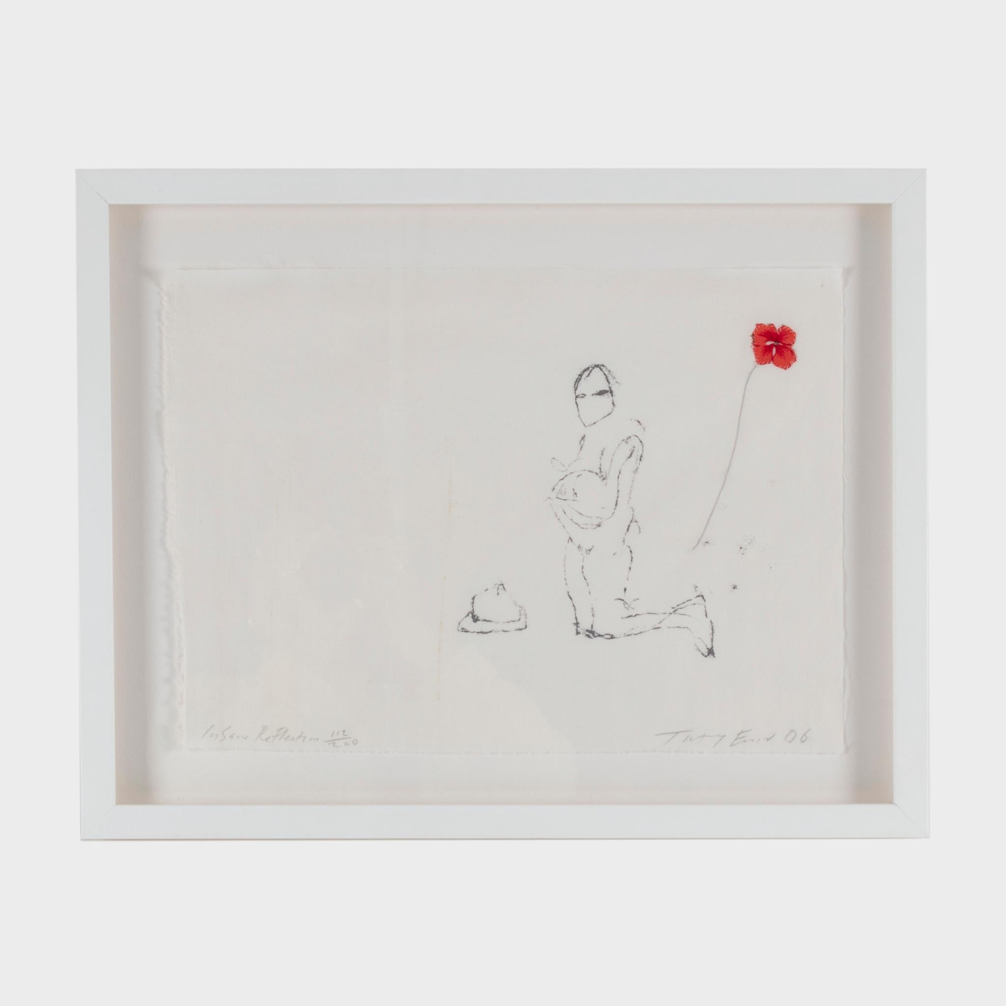 Insane Reflection Tracey Emin Stillleben gerahmter Siebdruck limitierte Auflage