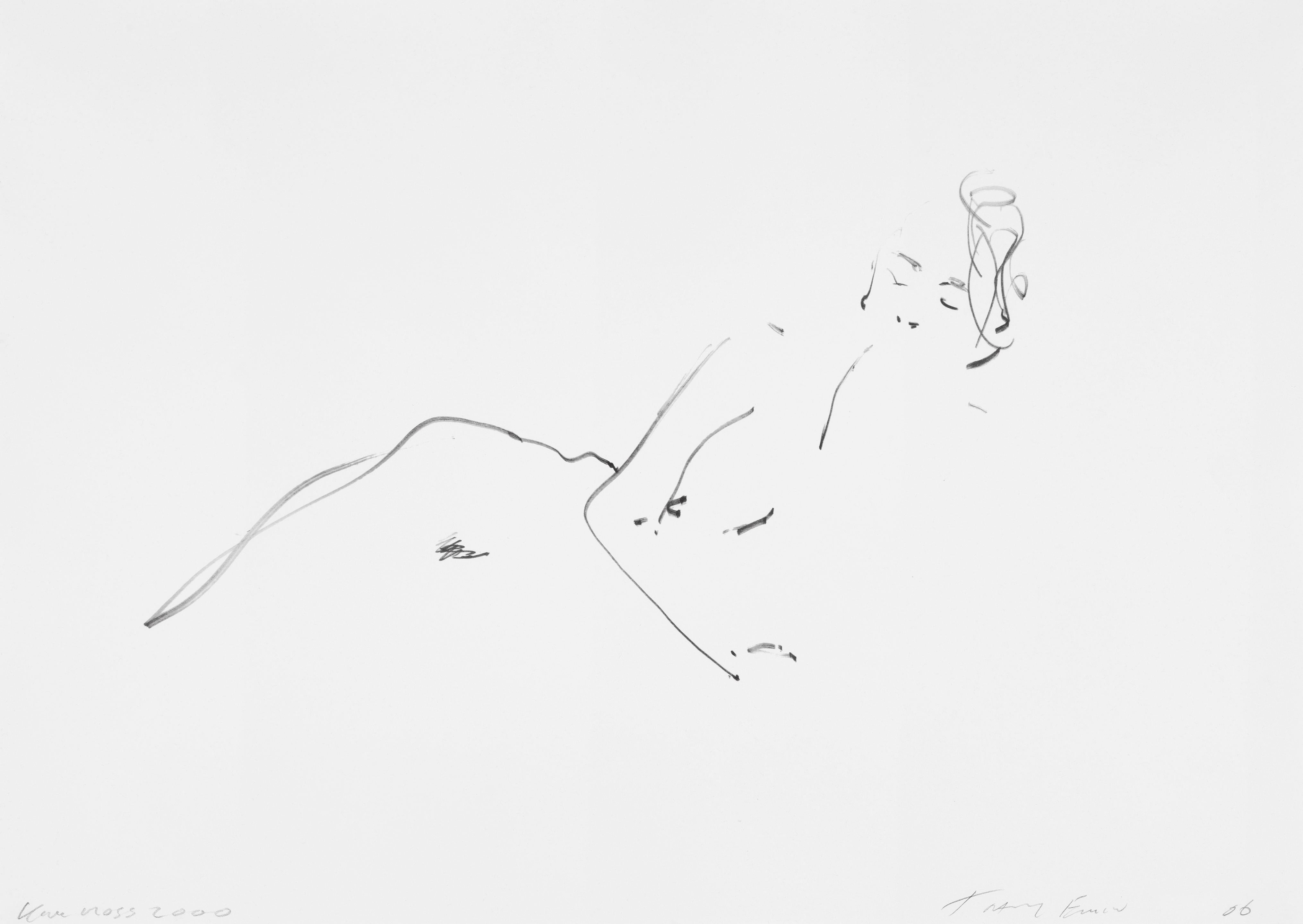 Tracey Emin Nude Print - Kate Moss