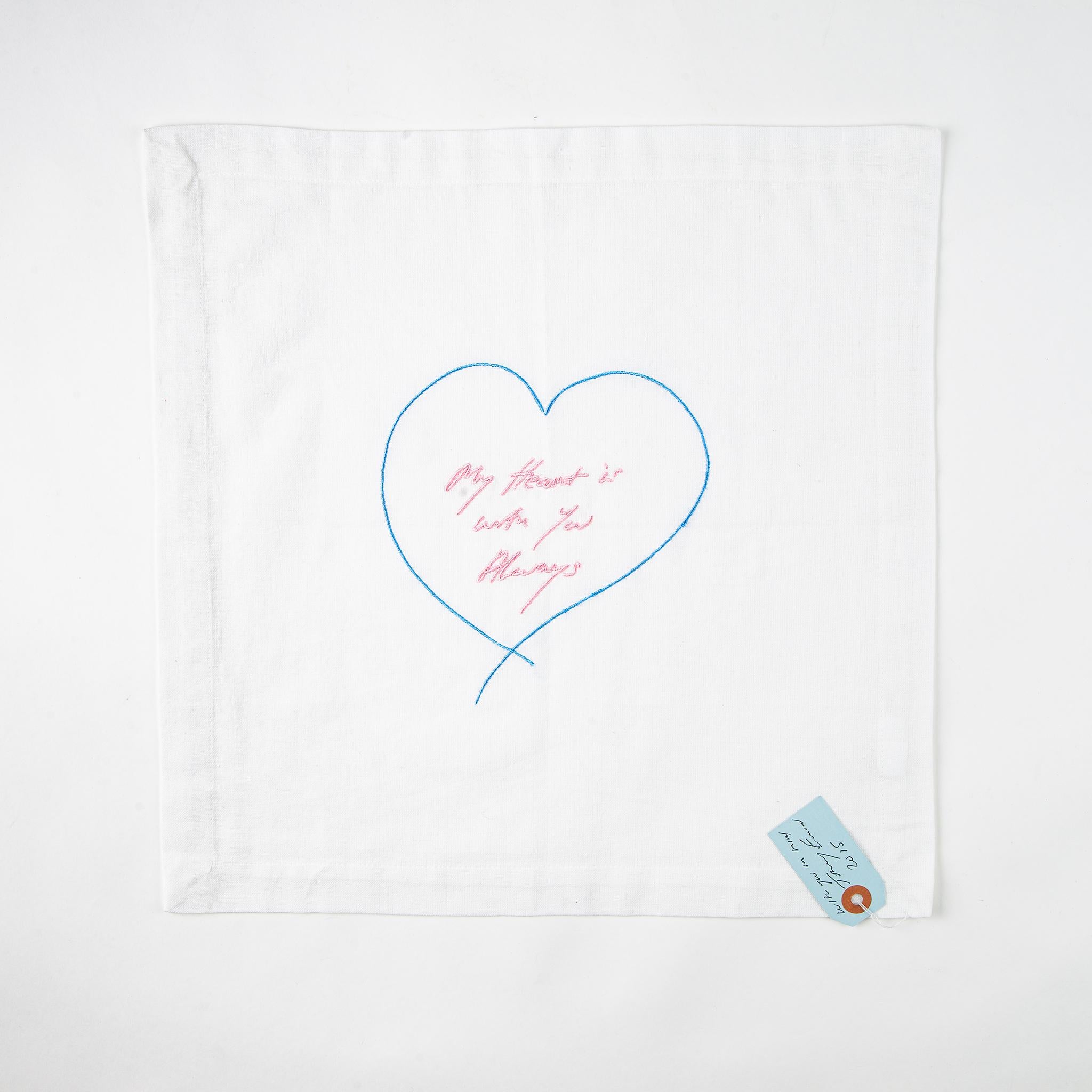 Il mio cuore è sempre con te (rosa e blu) - Print di Tracey Emin