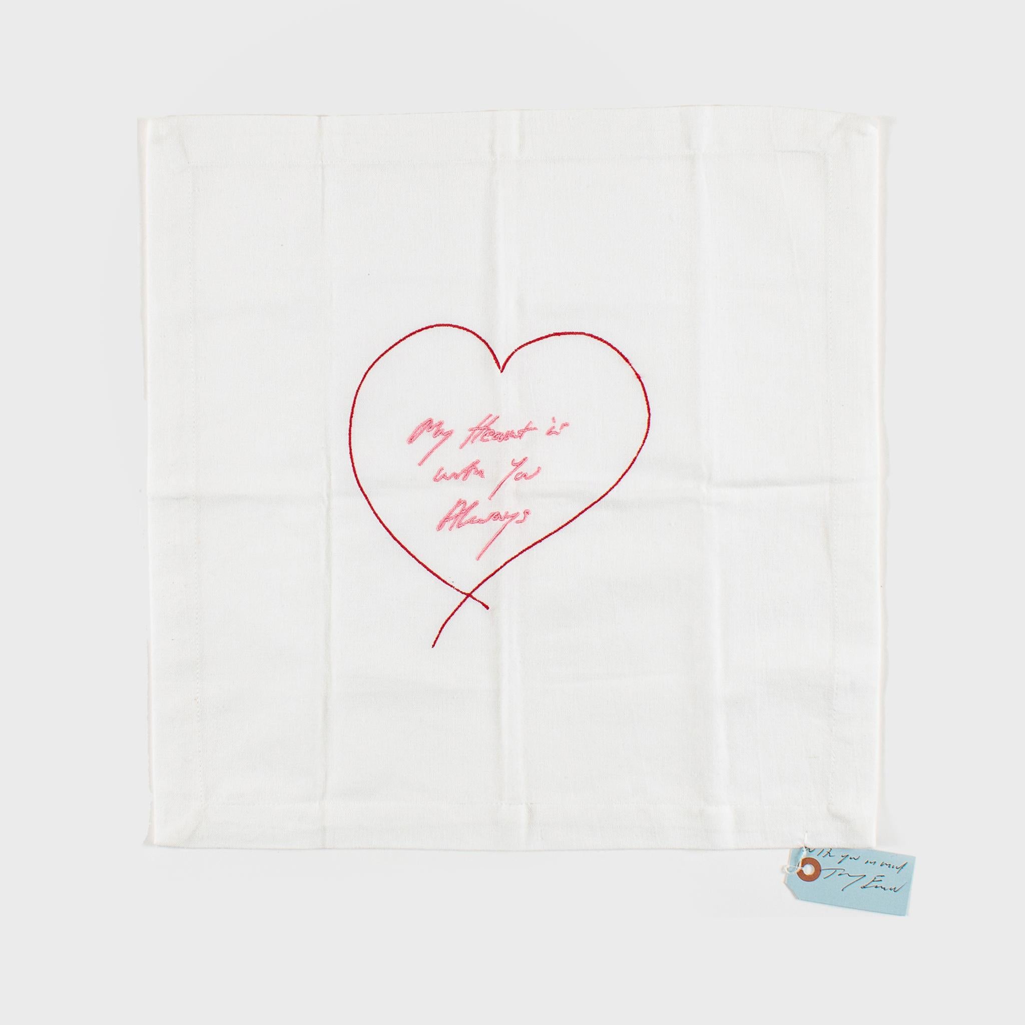 My Heart Is With You Always (Pink and Red) - Mixed Media Art by Tracey Emin