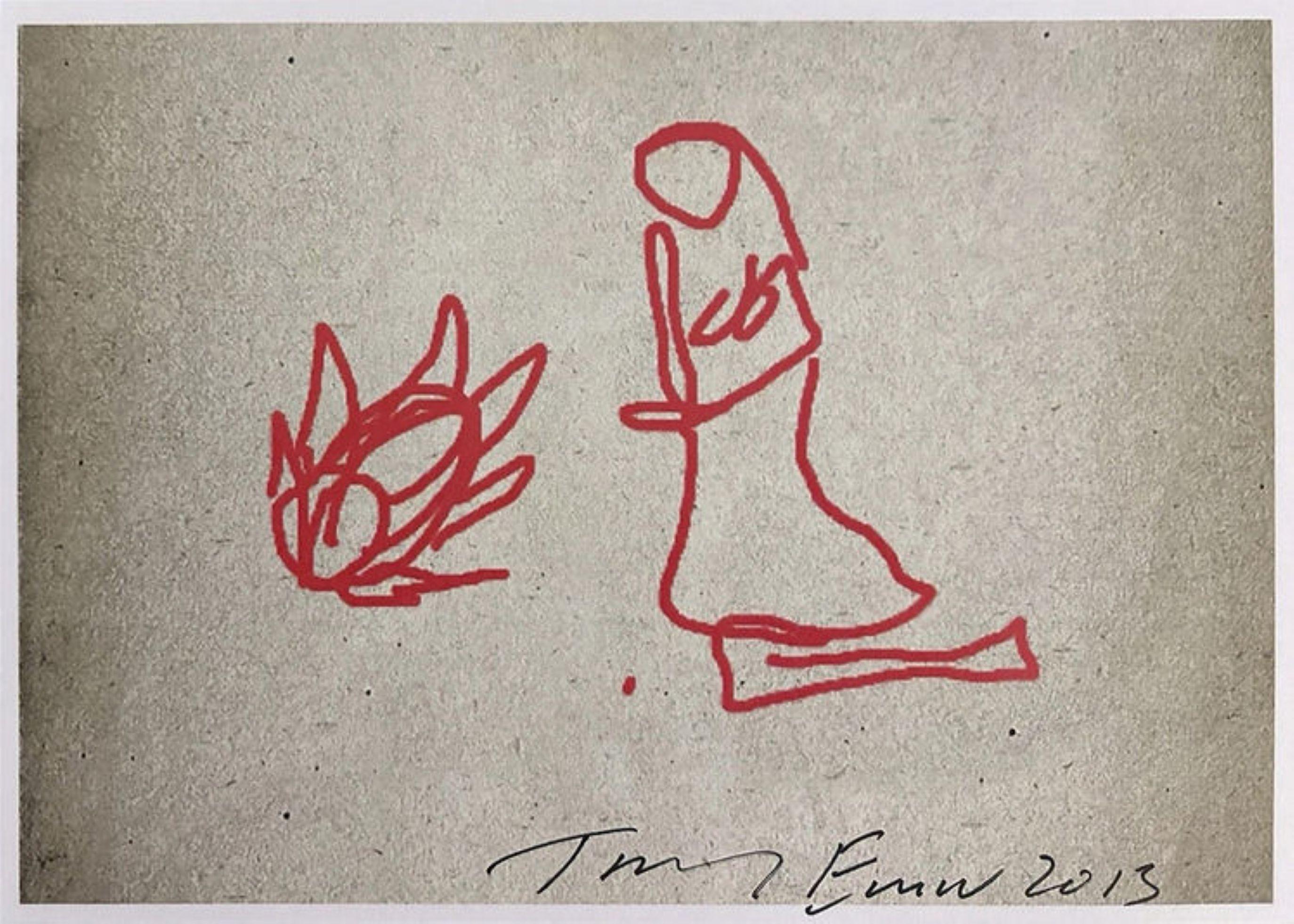 Tracey Emin Figurative Print - Nativity iPad Drawing