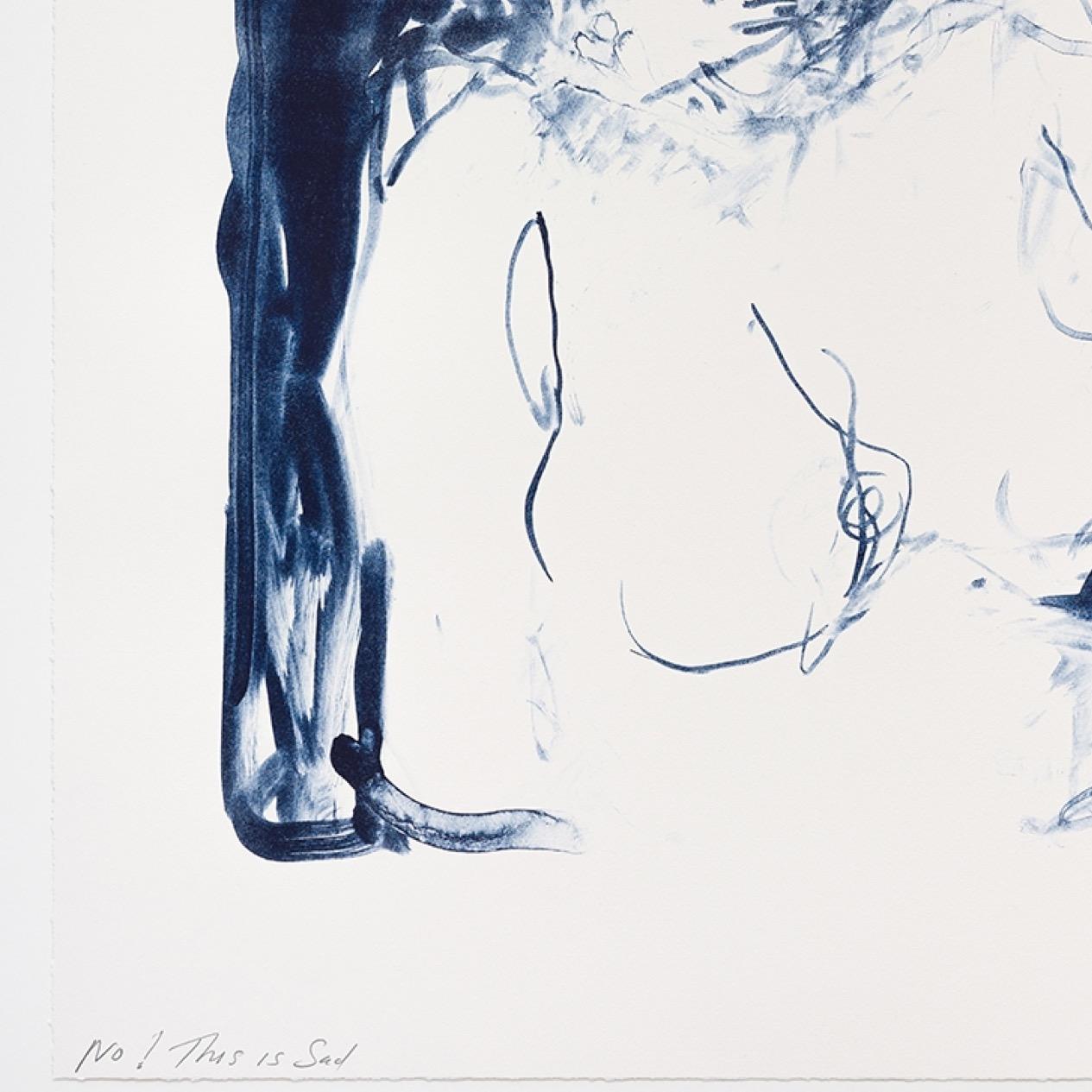 No! This is sad, (from A Journey to Death) - Litograph, YBAs, Emin - Young British Artists (YBA) Print by Tracey Emin