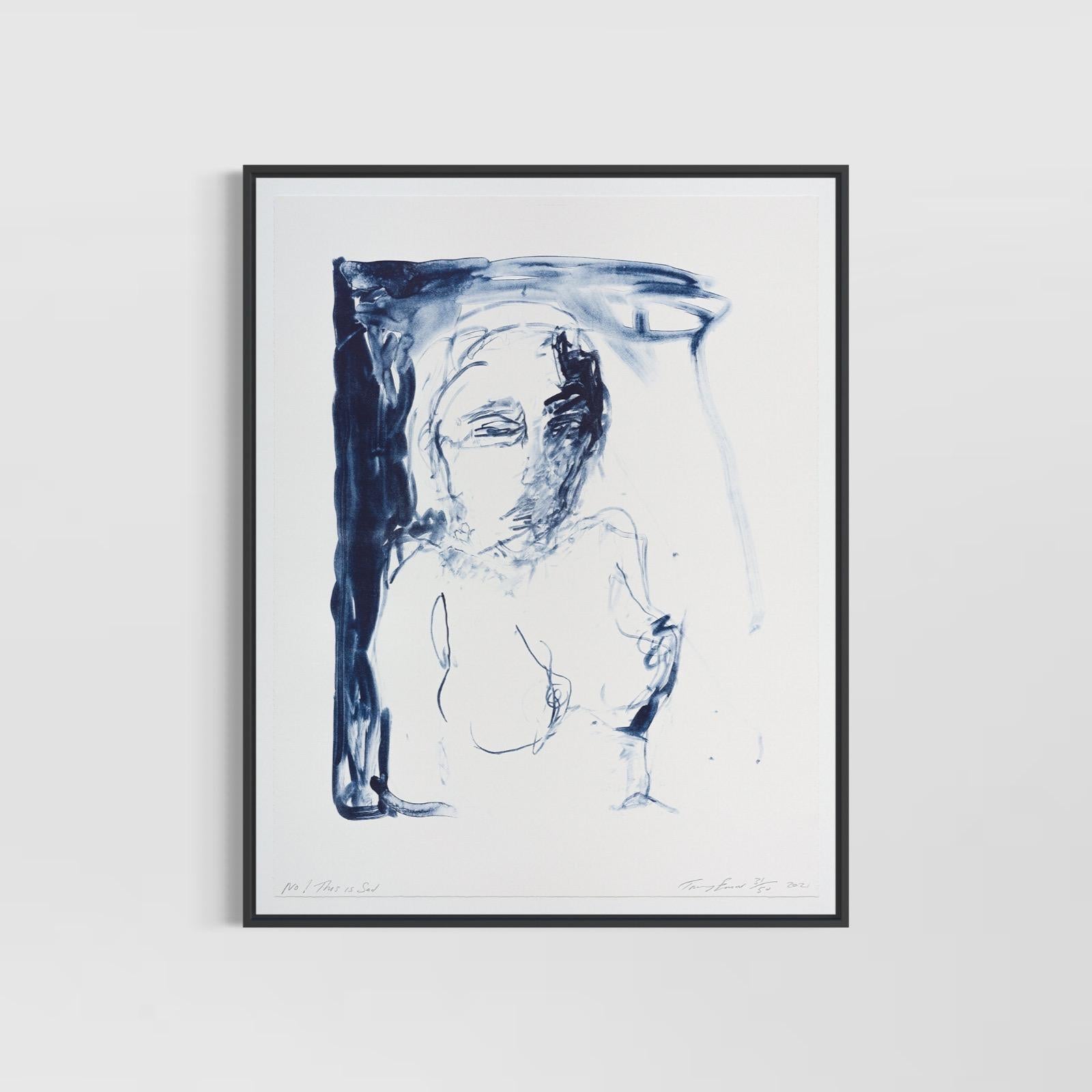 No! This is sad, (from A Journey to Death) - Litograph, YBAs, Emin - Print by Tracey Emin